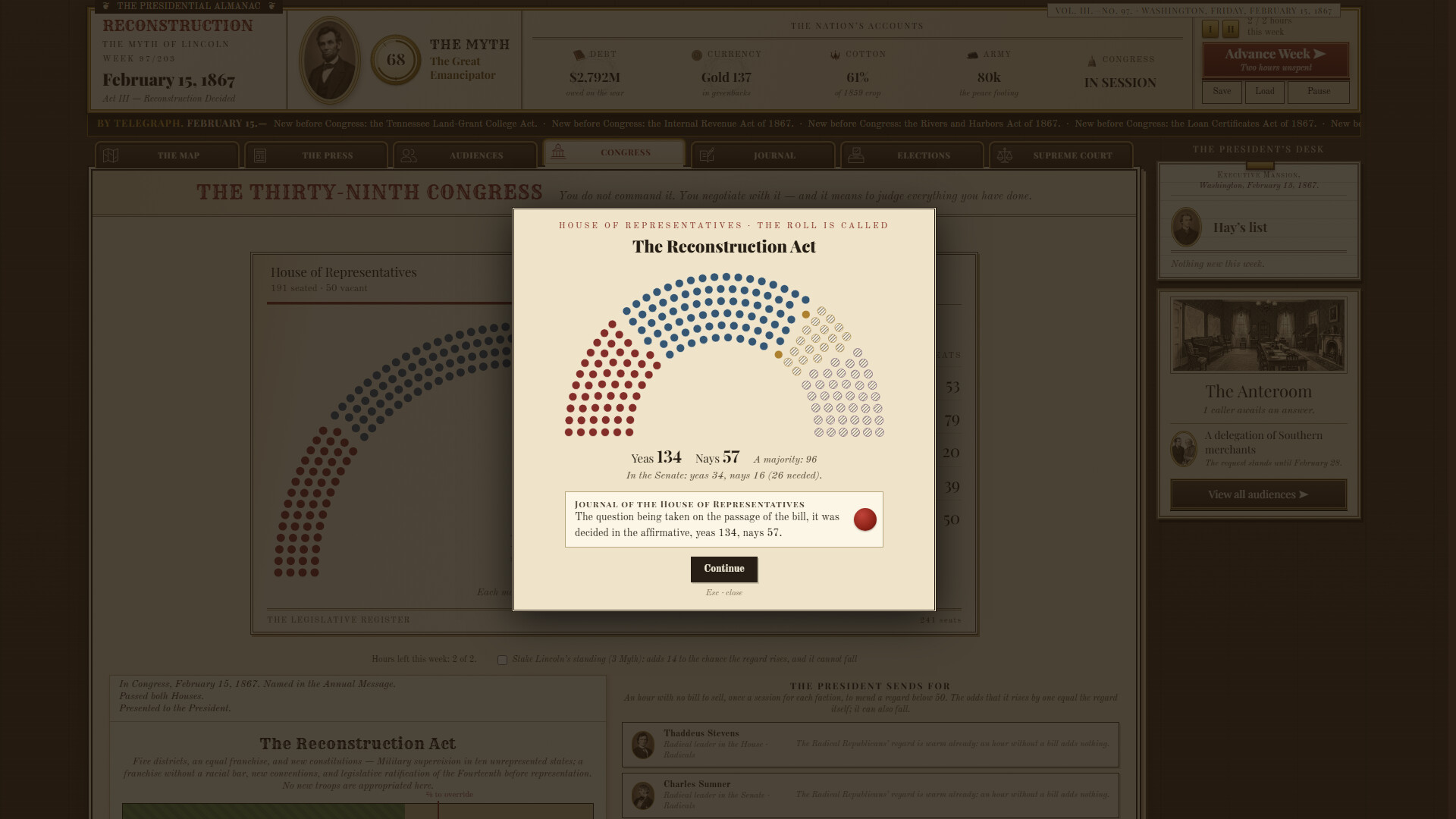 Reconstruction: The Myth of Lincoln screenshot 3