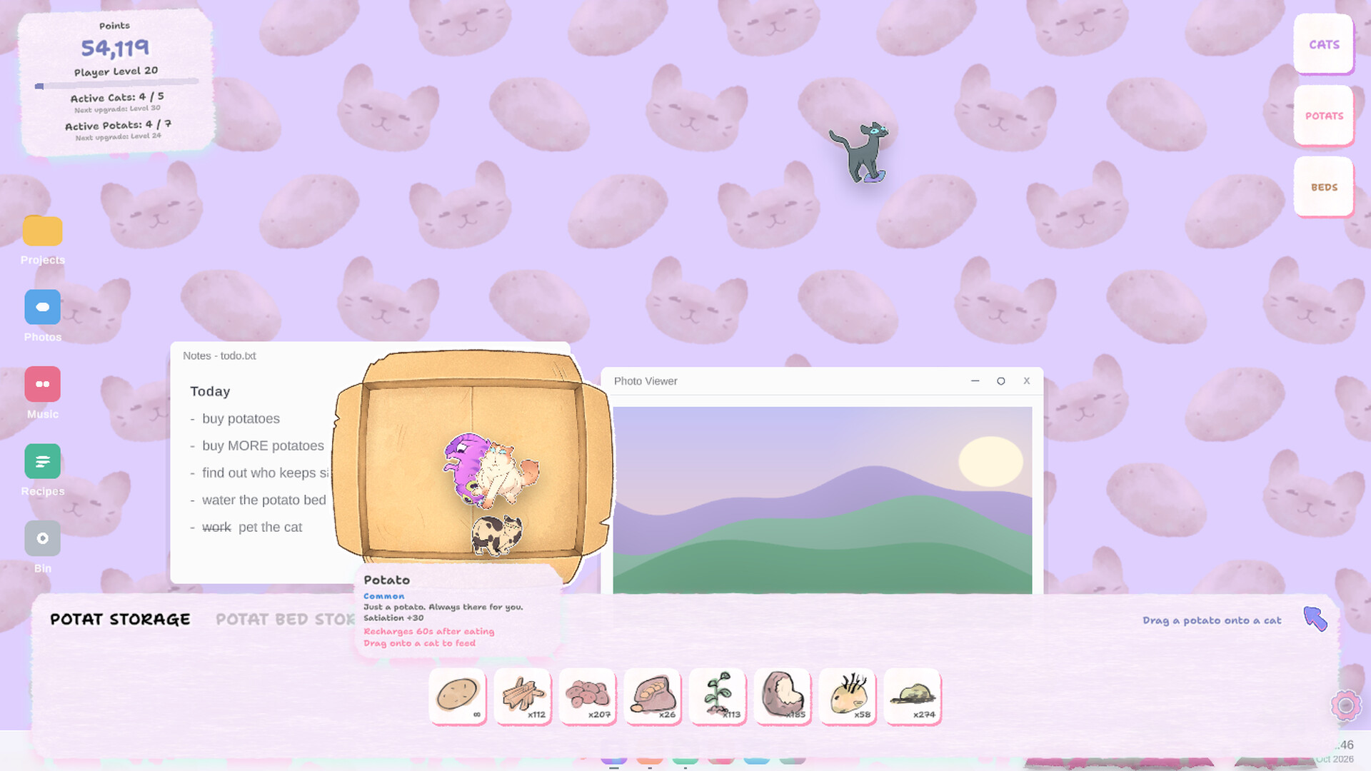 Desktop Cat or Potat screenshot 3