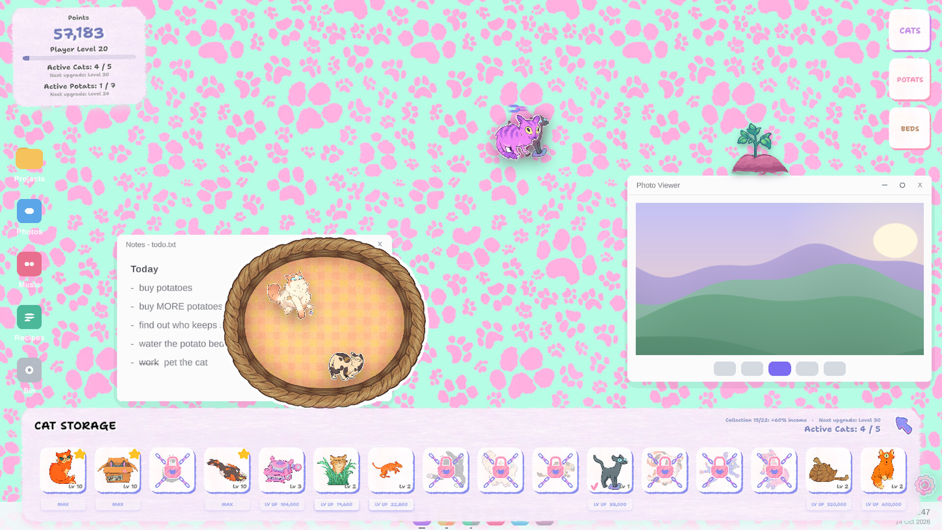 Desktop Cat or Potat screenshot 4