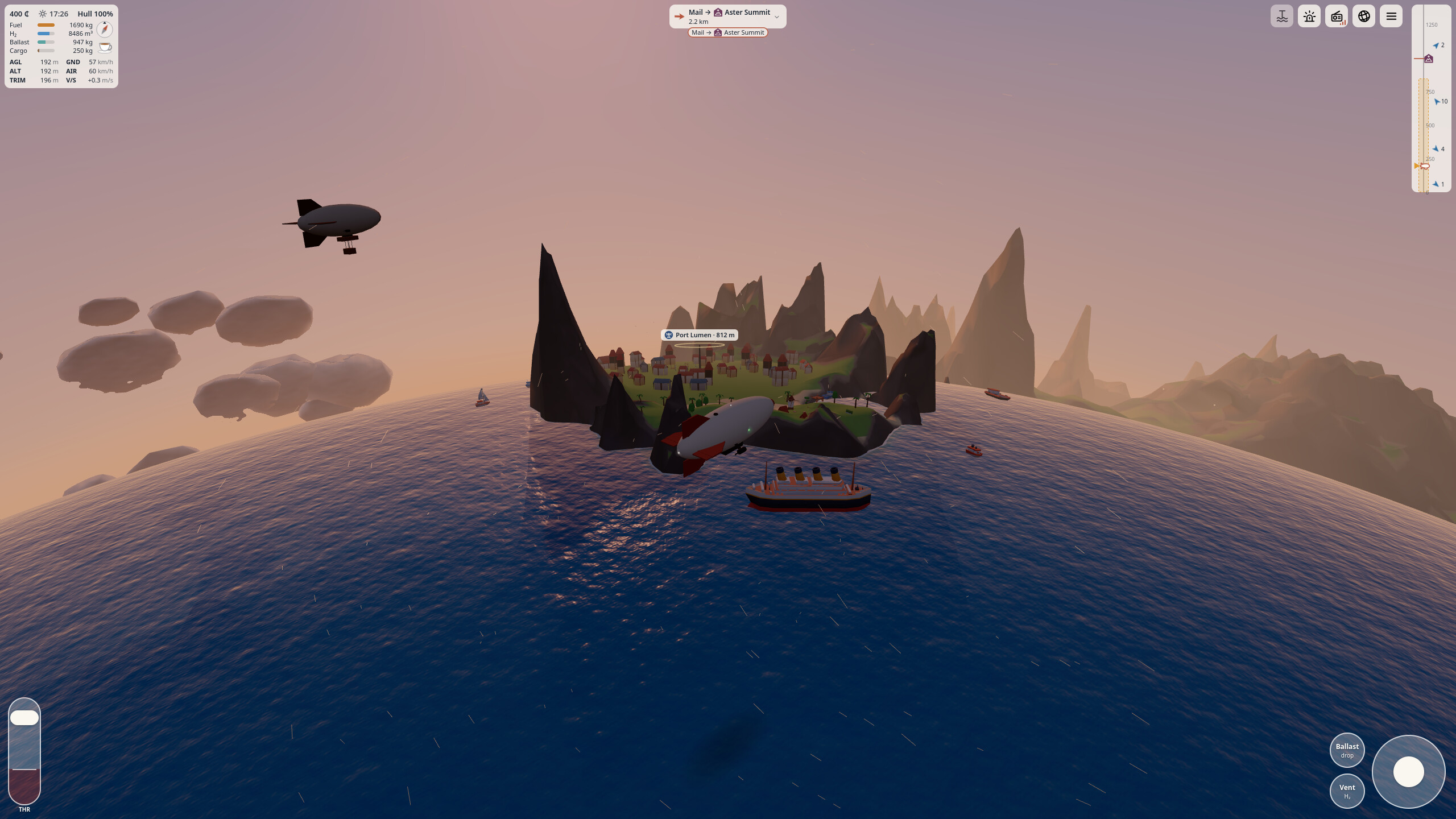 Tiny Planet Airship Captain screenshot 2