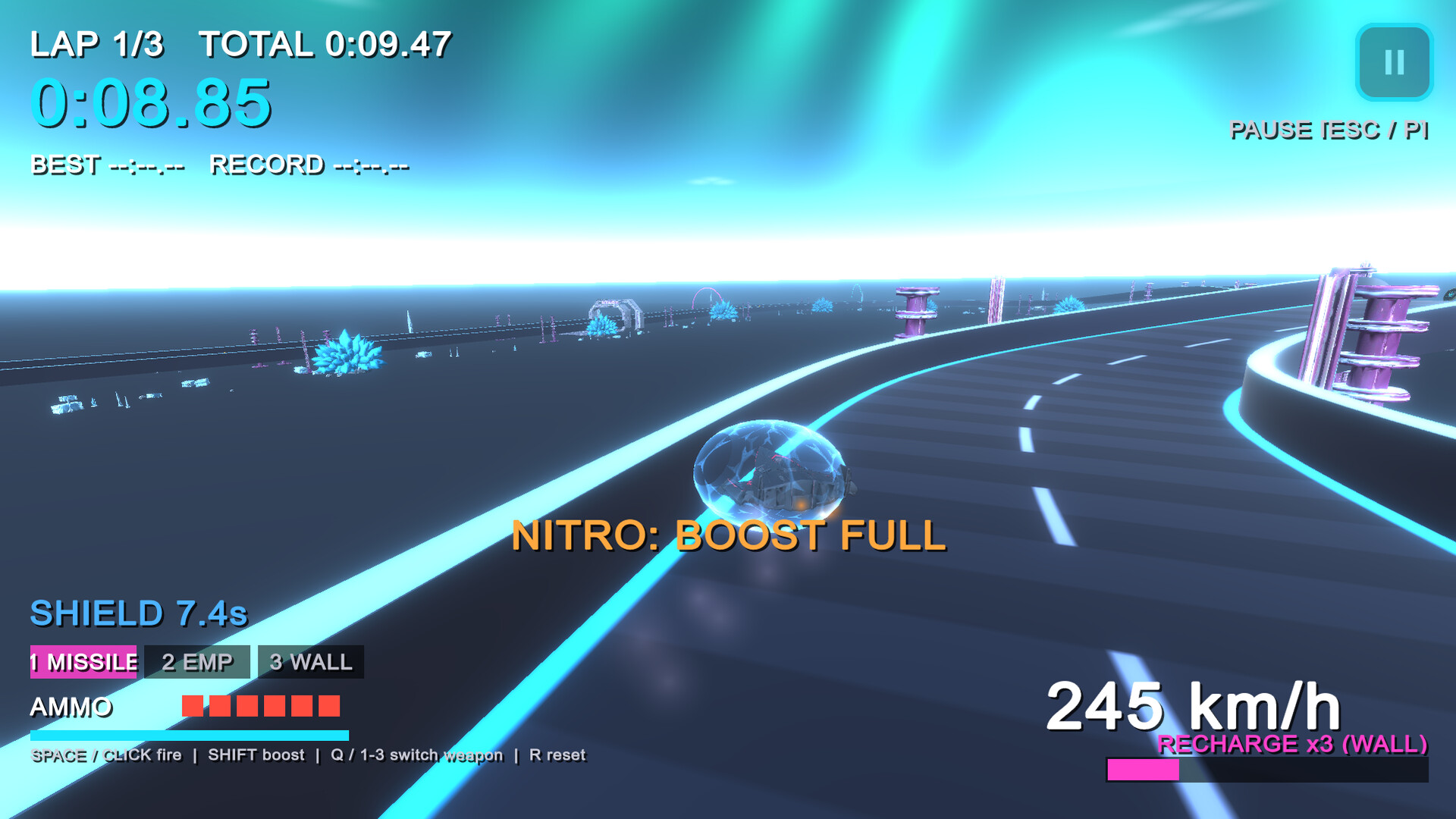 Space Racing Warriors screenshot 2