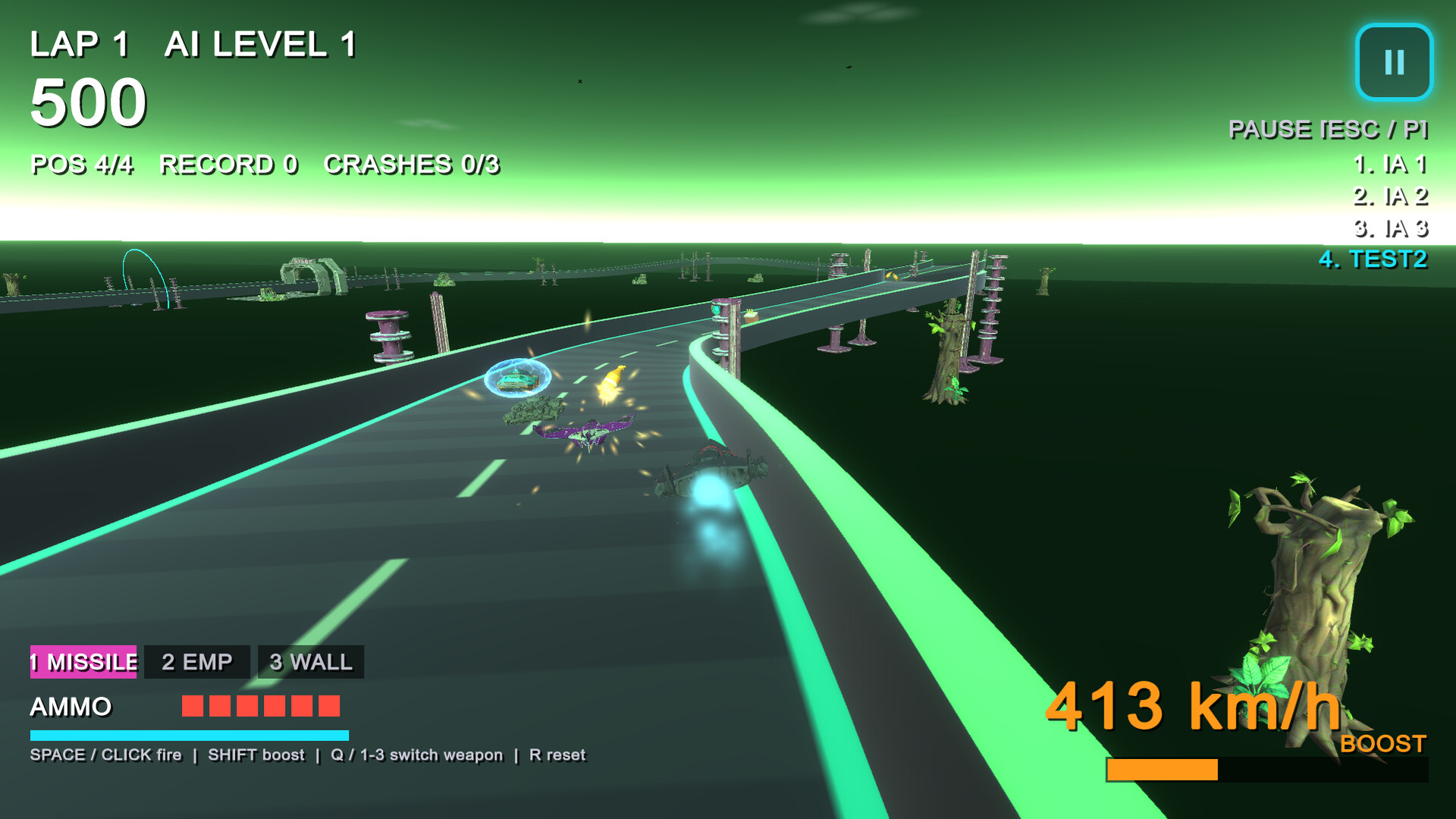 Space Racing Warriors screenshot 3