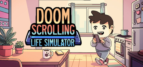 Cover art from Doomscrolling Life Simulator