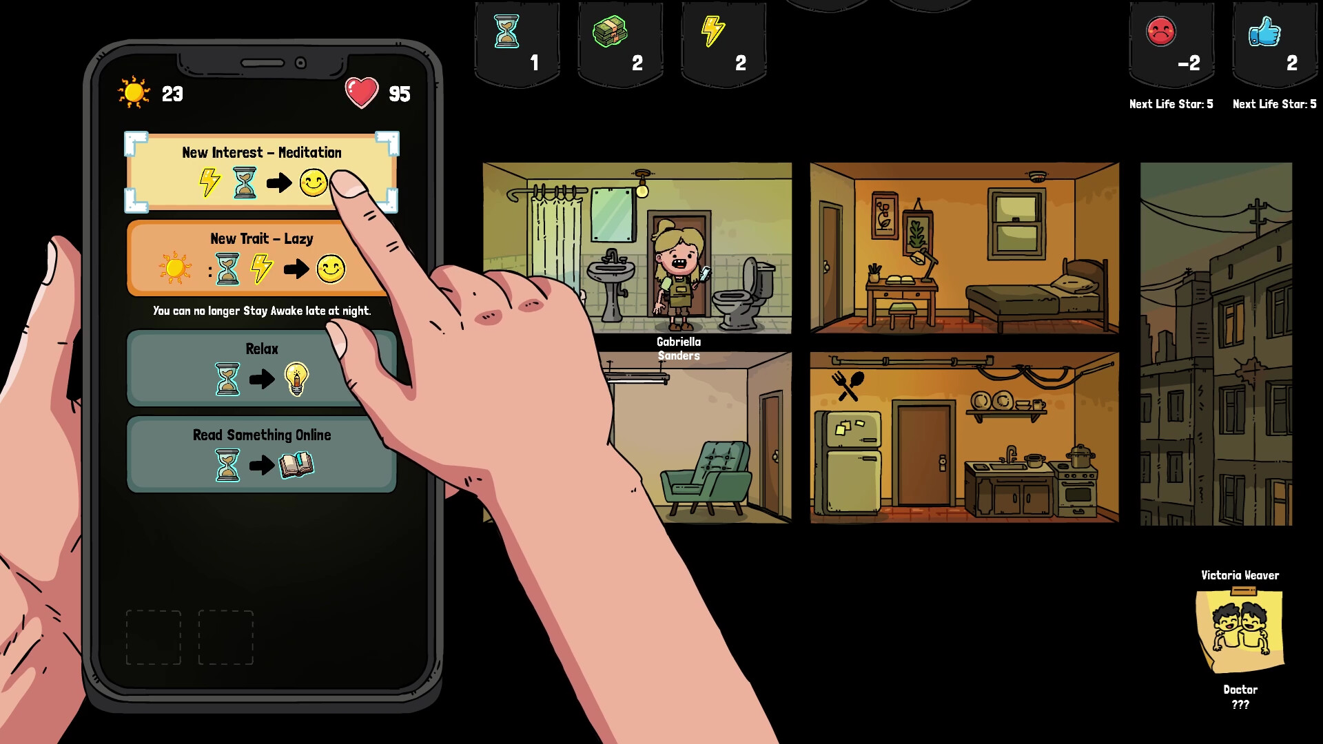 Doomscrolling Life Simulator screenshot 2