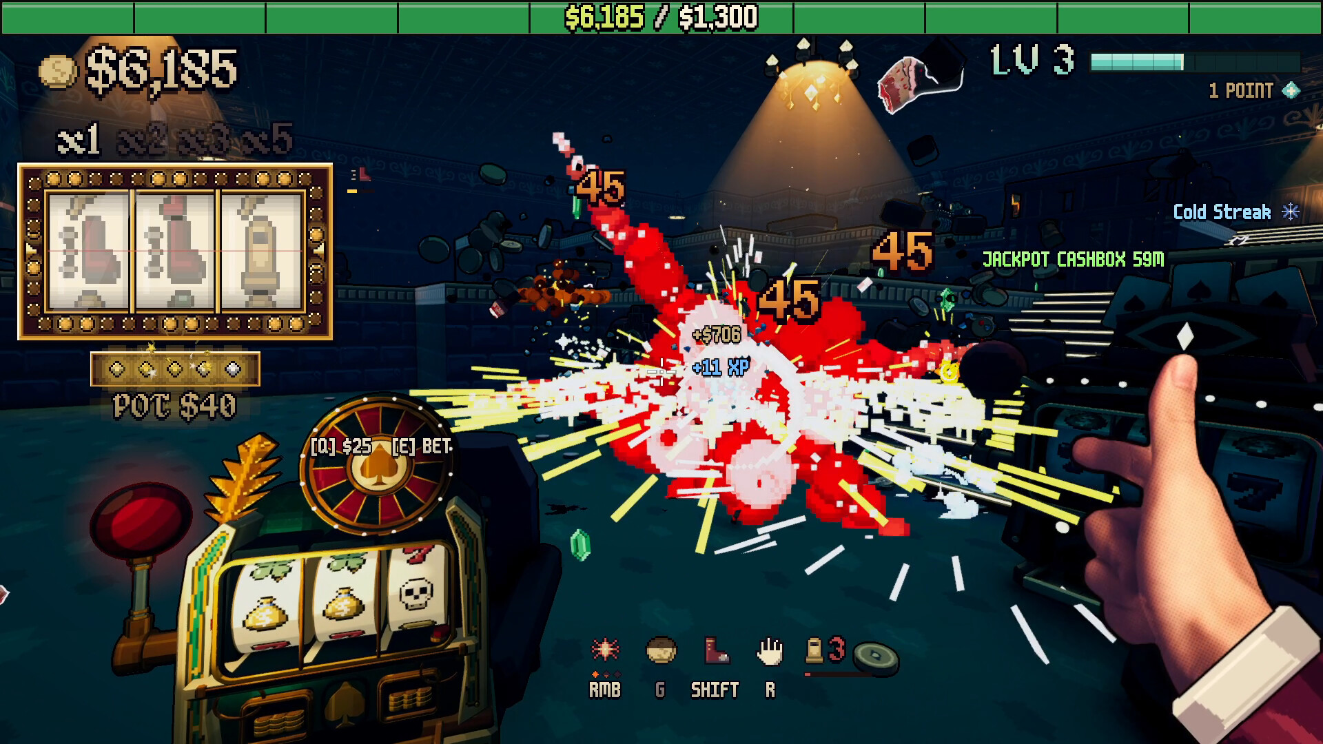 LOADED HAND: Casino Shooter Roguelike screenshot 2