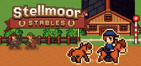 Cover art from Stellmoor Stables: A Cozy Horse Breeding & Racing Sim