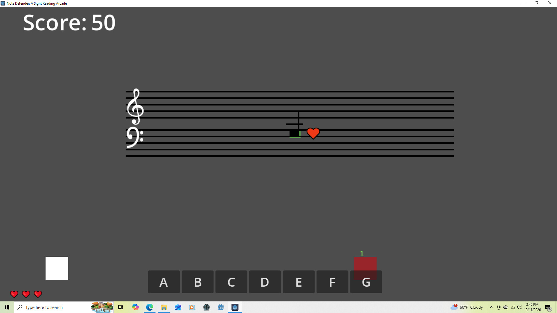 Note Defender: A Sight Reading Arcade screenshot 3
