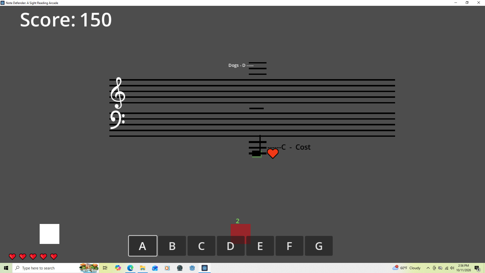Note Defender: A Sight Reading Arcade screenshot 5