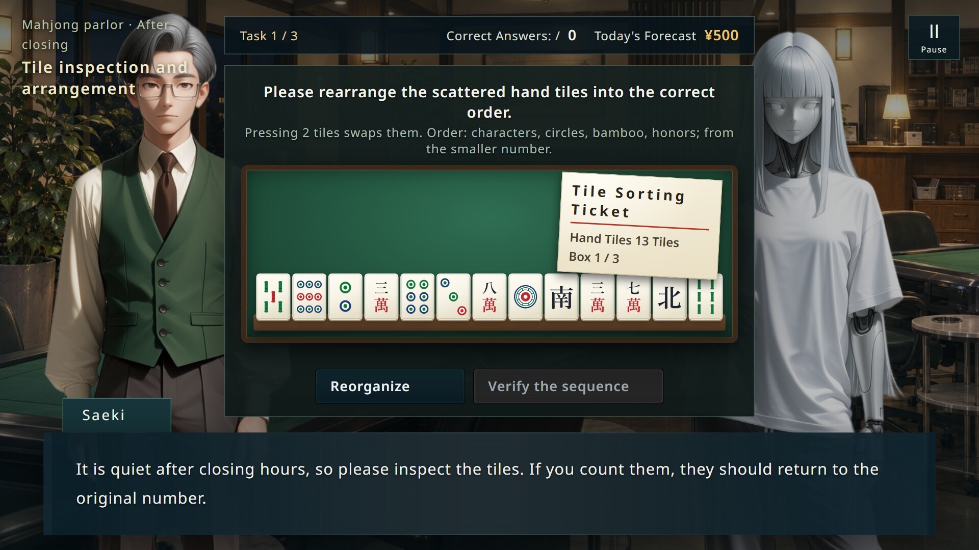 Naughty Mahjong Lessons with My Android Girlfriend screenshot 5
