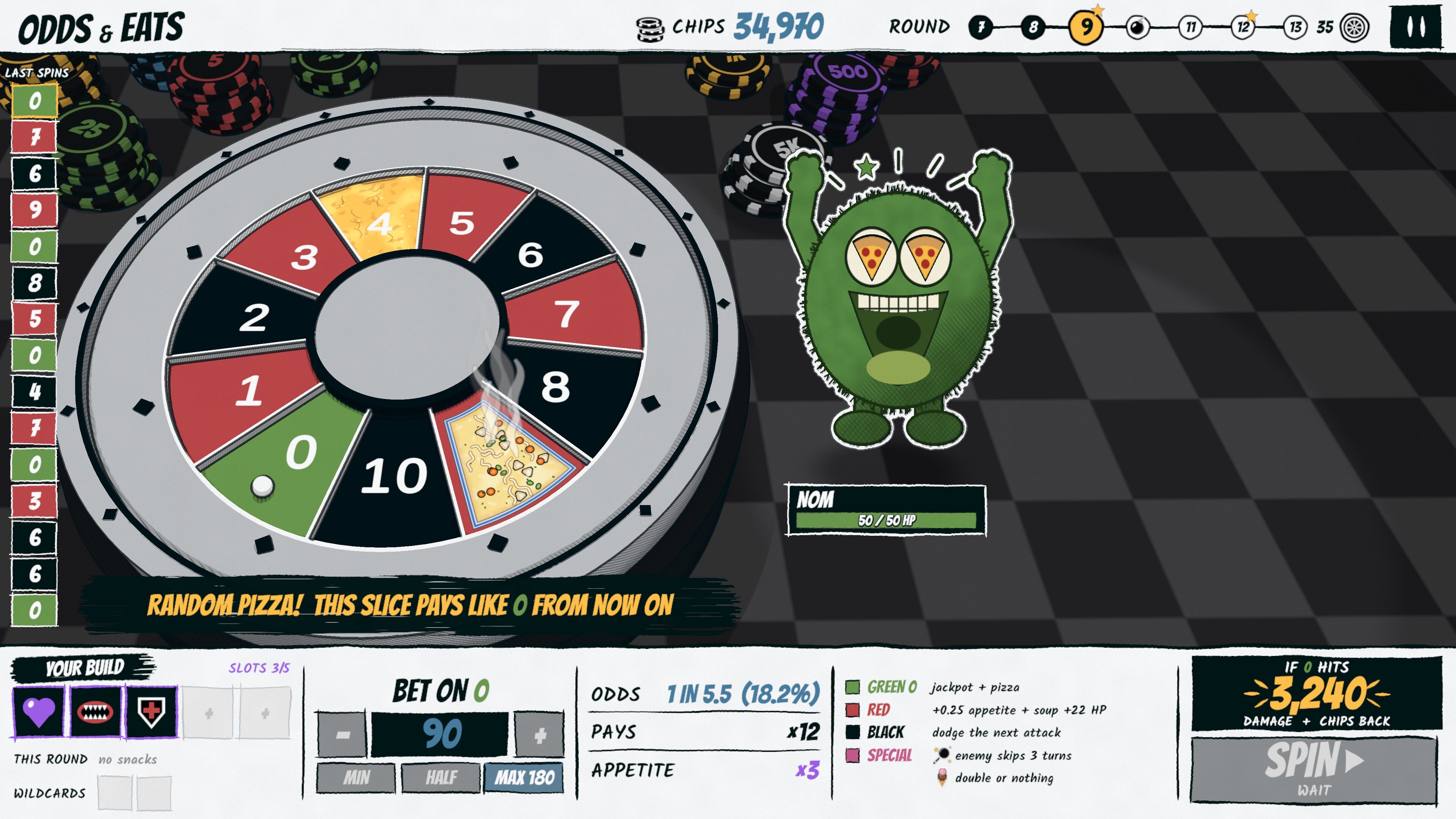Odds & Eats: A Roulette Roguelike screenshot 3