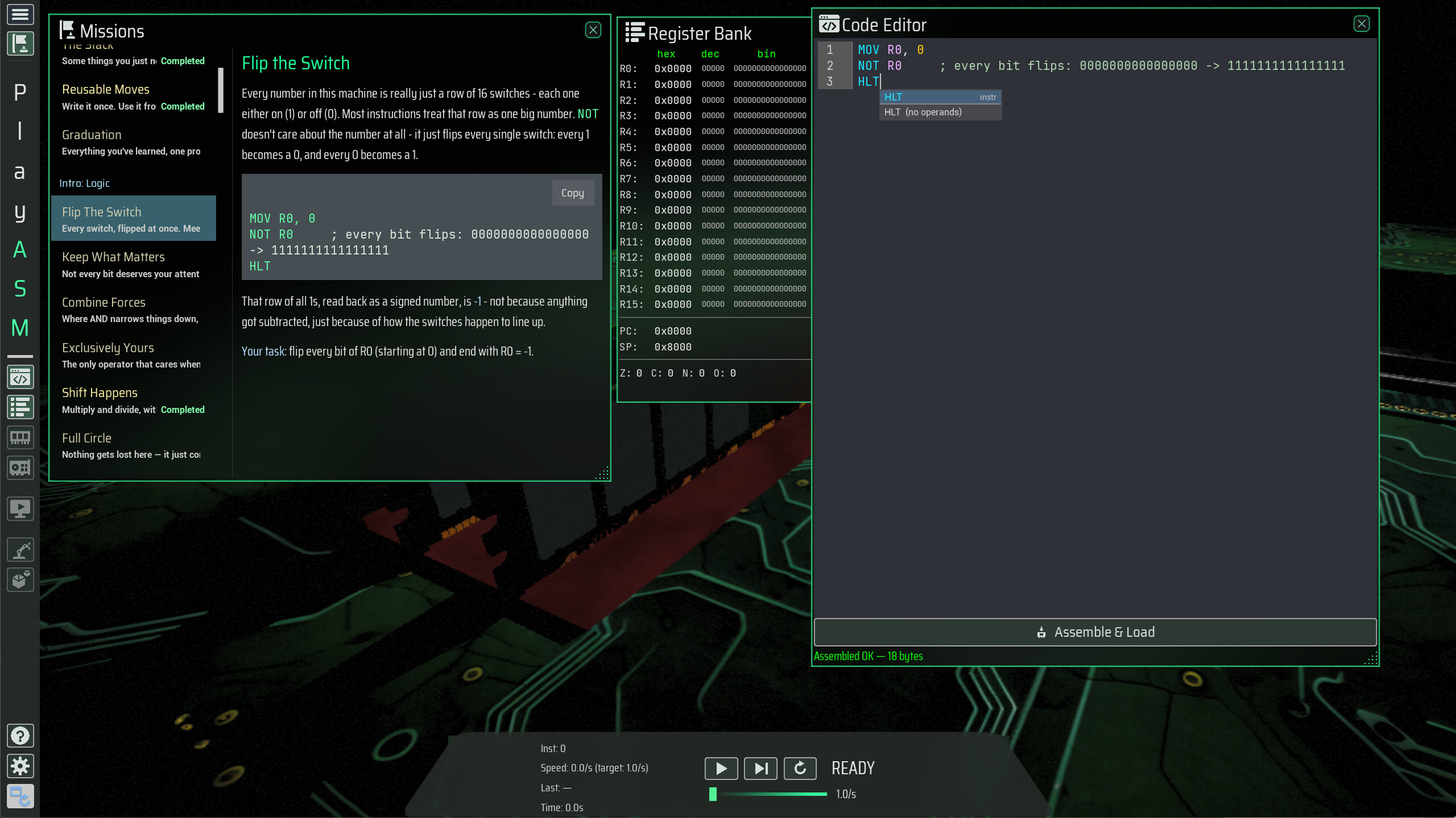 PlayASM screenshot 2