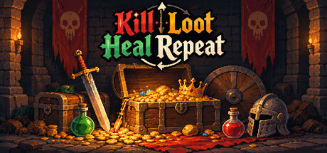 Cover art from Kill Loot Heal Repeat