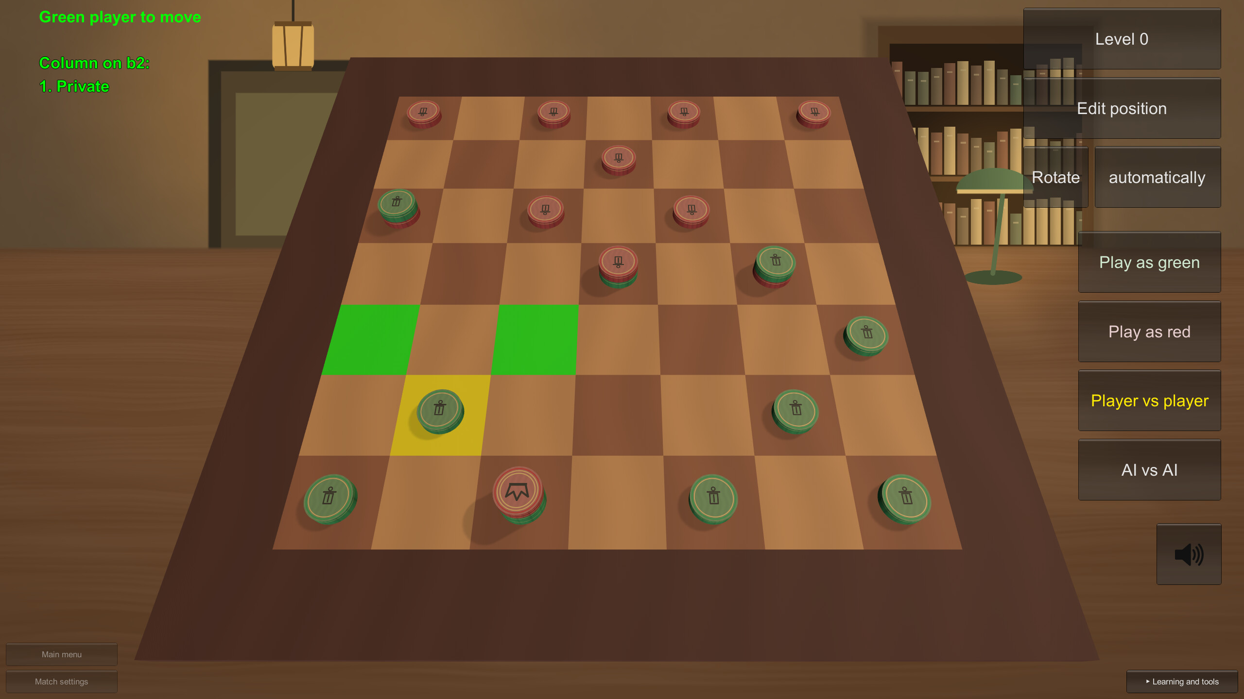 LASKA: Column checkers screenshot 2