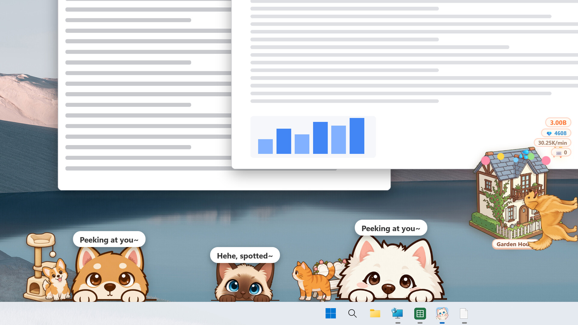Deskful of Fluff: A Cozy Crowd of Desktop Pets screenshot 4