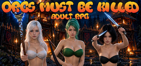 Cover art from Orcs Must Be Killed (Adult RPG)