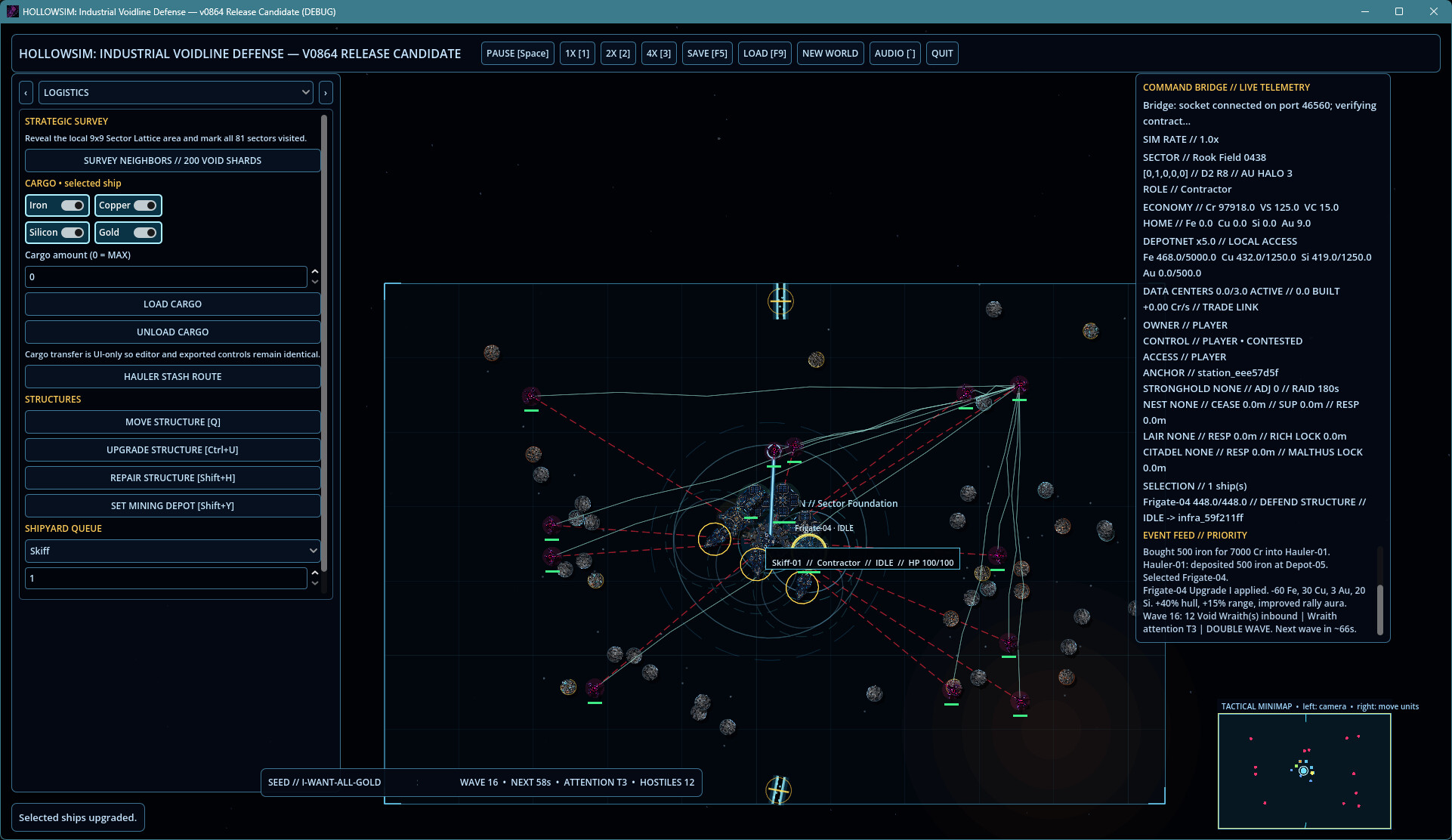 HOLLOWSIM: Industrial Voidline Defense screenshot 3