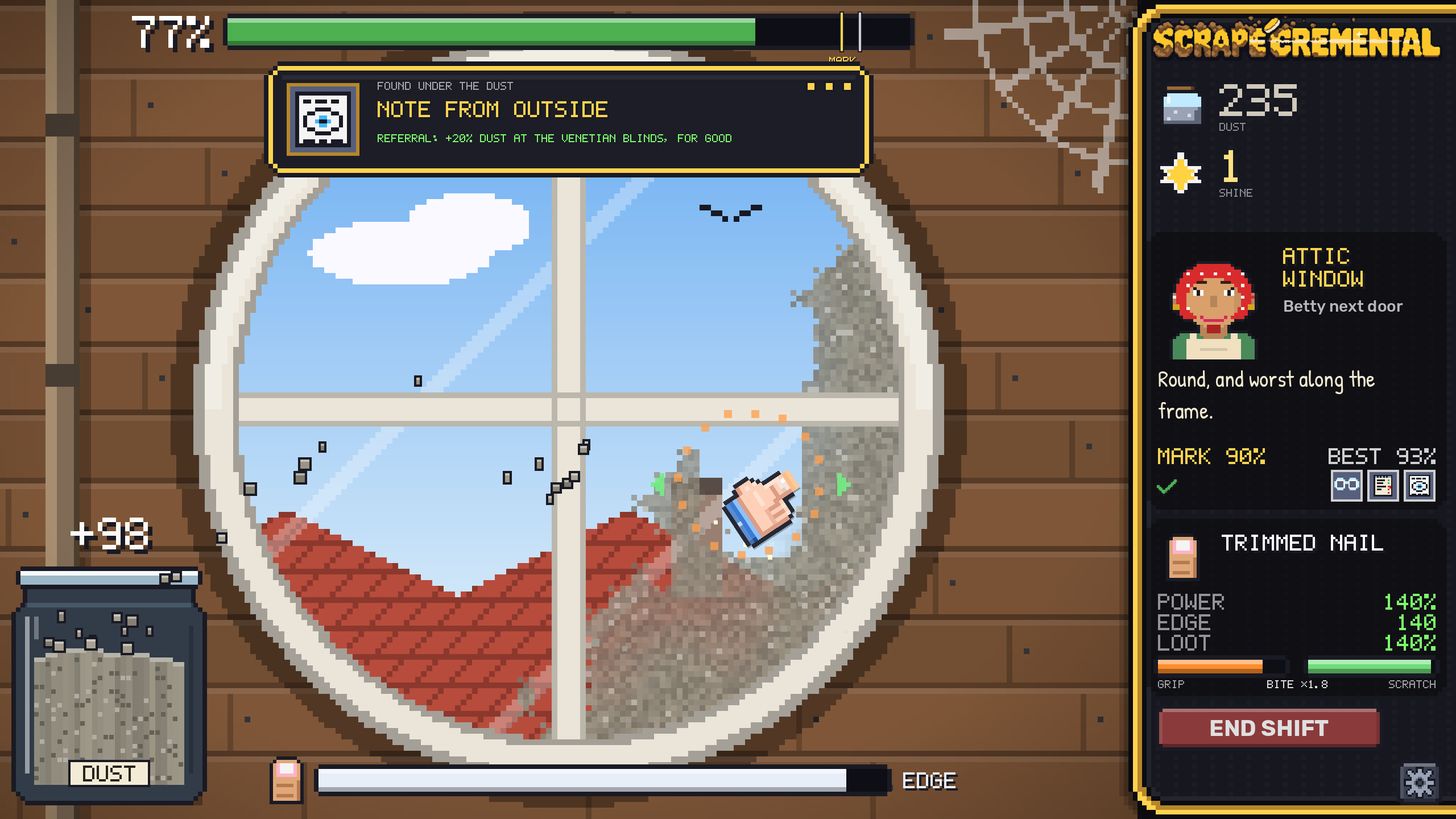 Scrapecremental screenshot 2