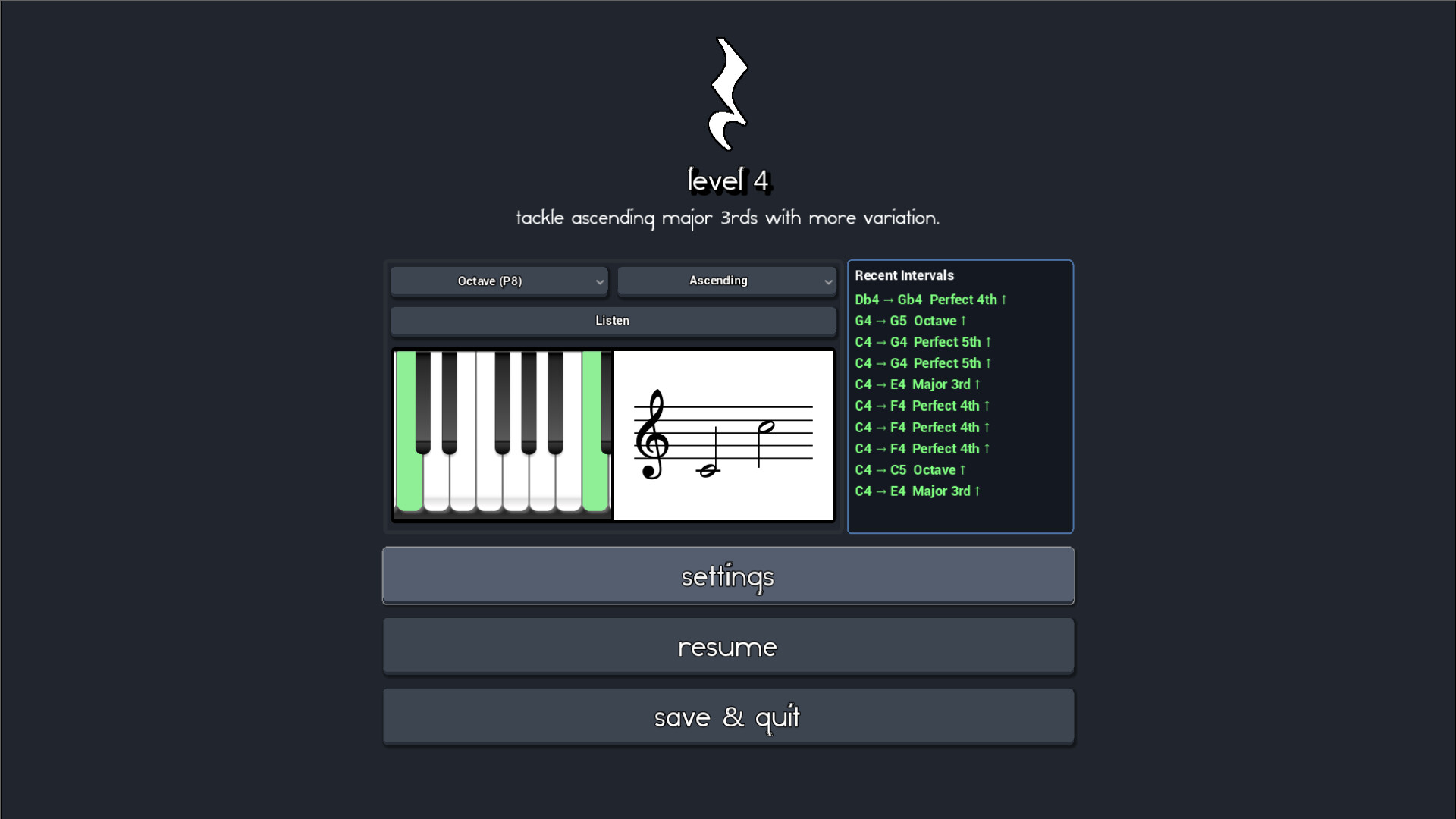 Perfect Pitch Paddles screenshot 4
