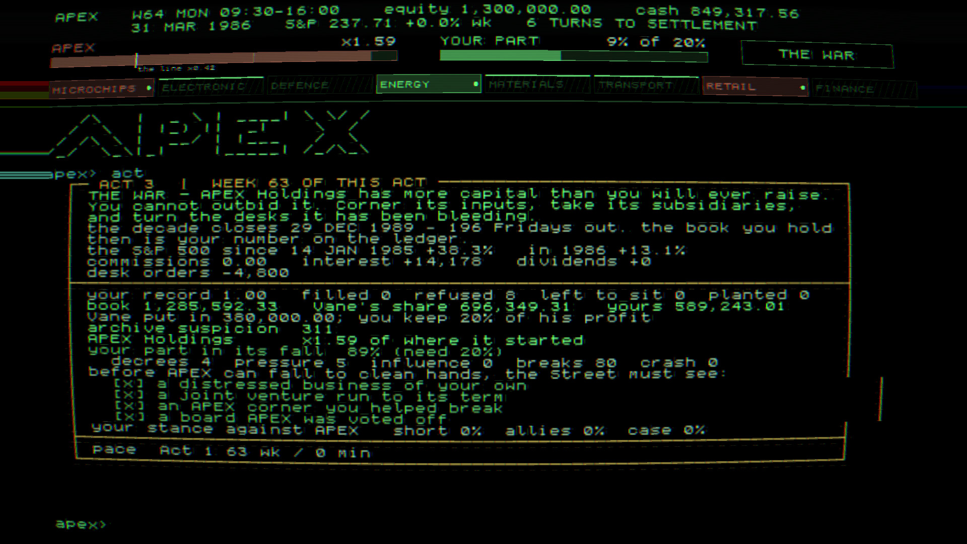 APEX: Black Monday screenshot 5