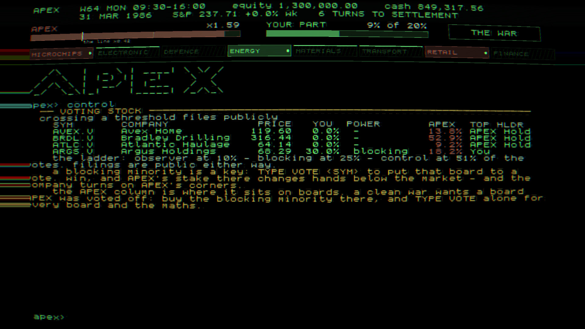 APEX: Black Monday screenshot 4