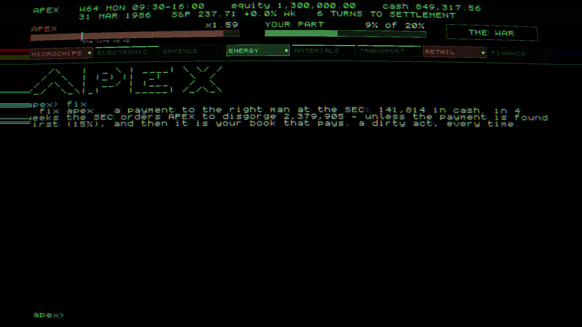 APEX: Black Monday screenshot 3
