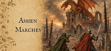 Cover art from Ashen Marches