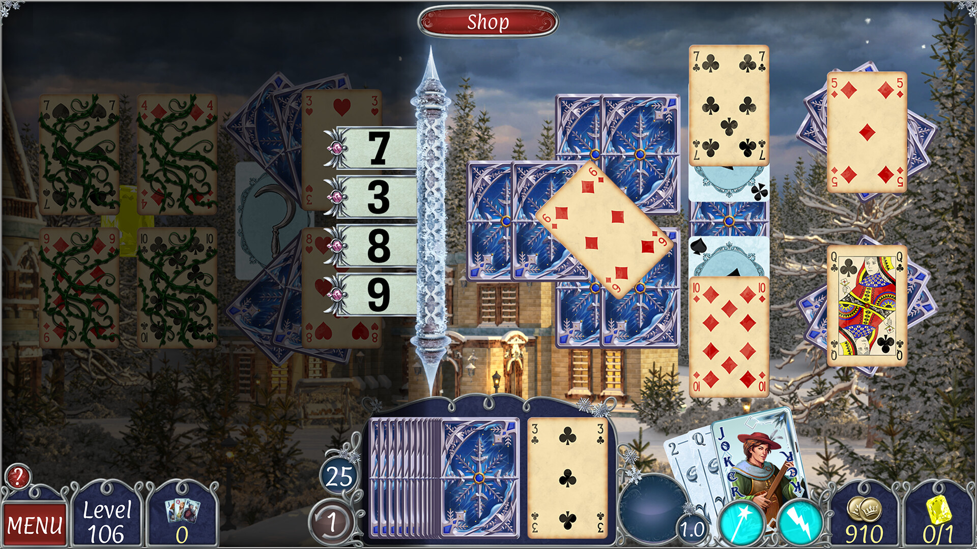 Jewel Match Solitaire Winterscapes 4 - Collector's Edition screenshot 2