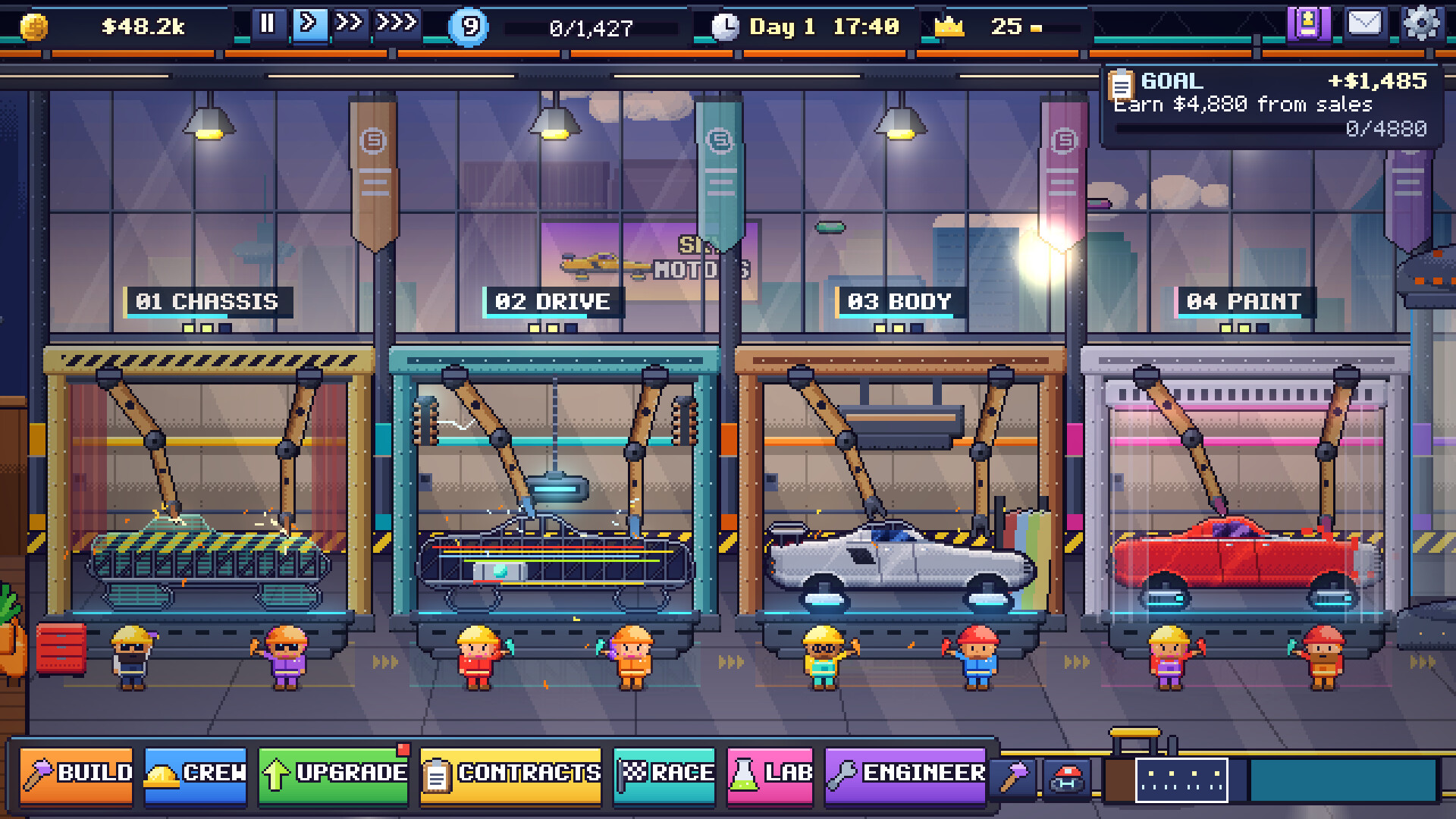 Sky Motors: Flying Car Factory screenshot 2