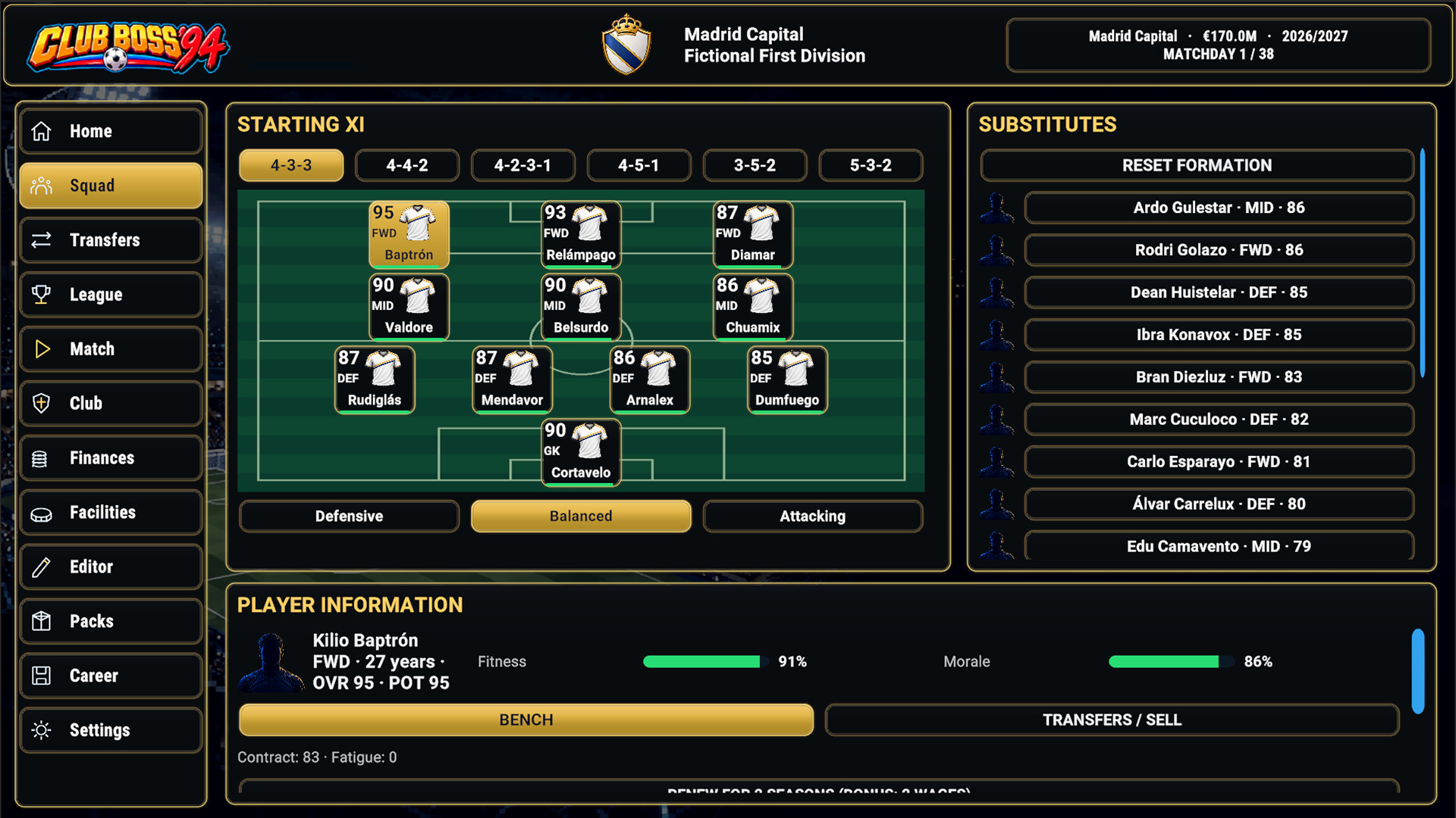 CLUB BOSS '94 screenshot 4