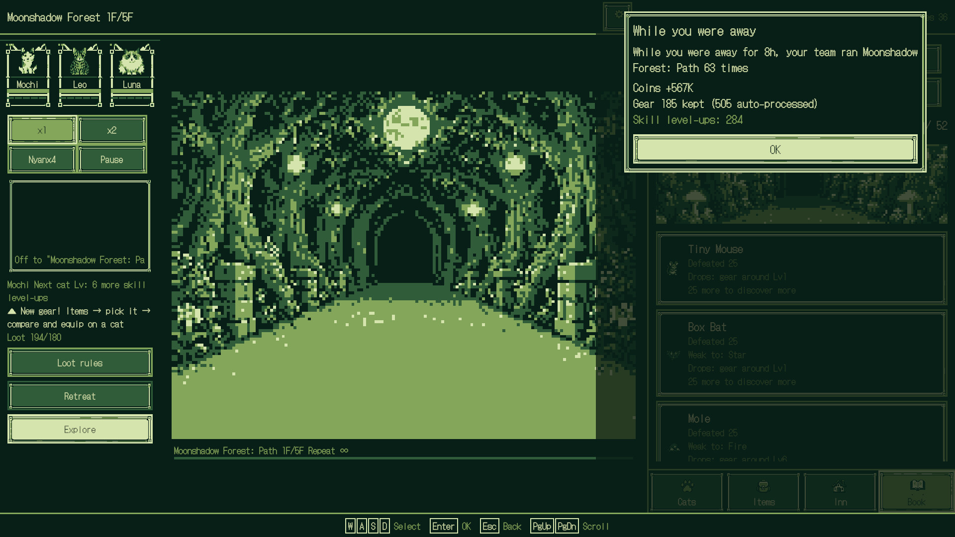 Meow Dungeon: Idle Cat RPG screenshot 3