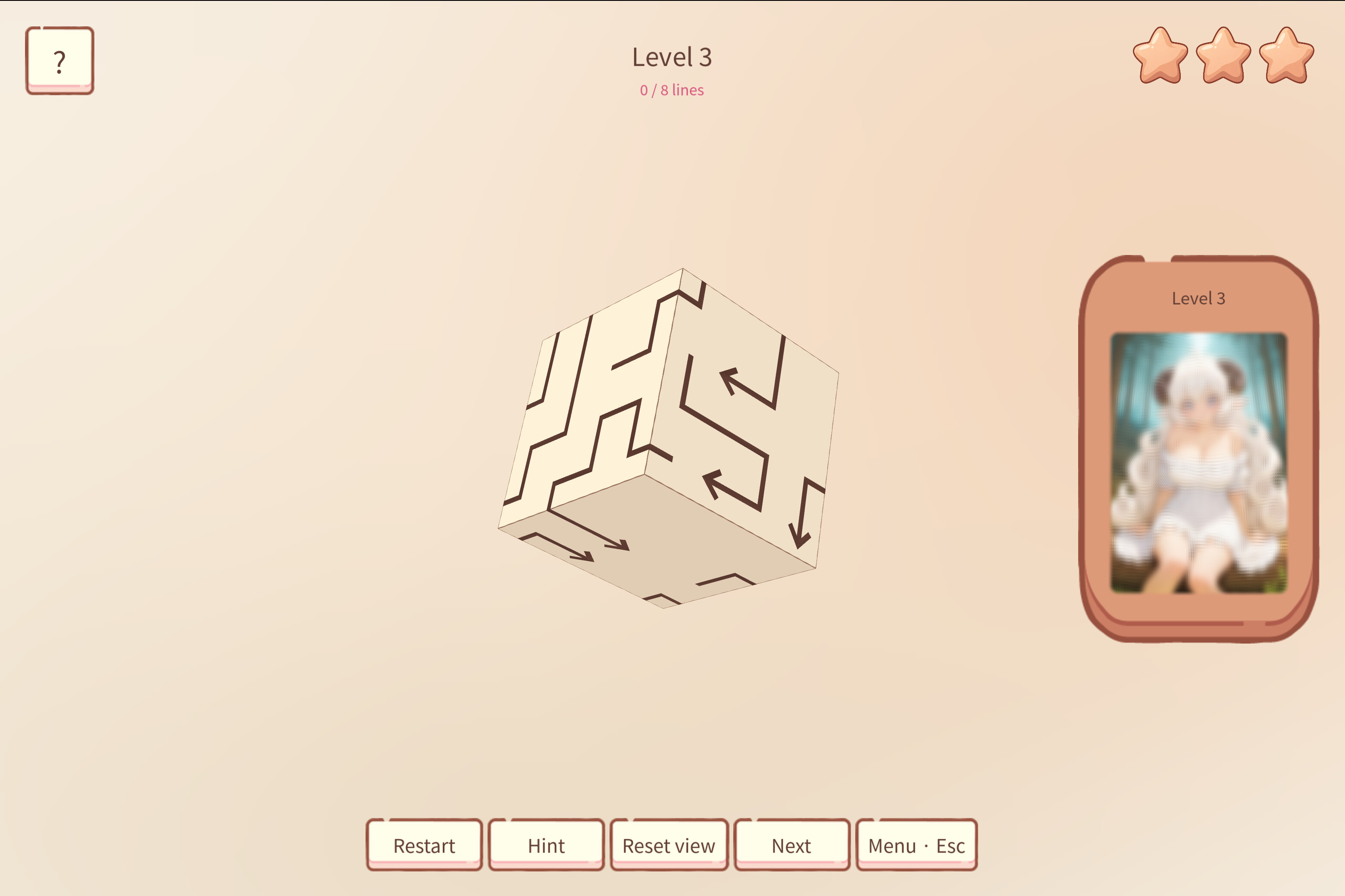 Hentai Cube Puzzle: Fluffy Sheep screenshot 5