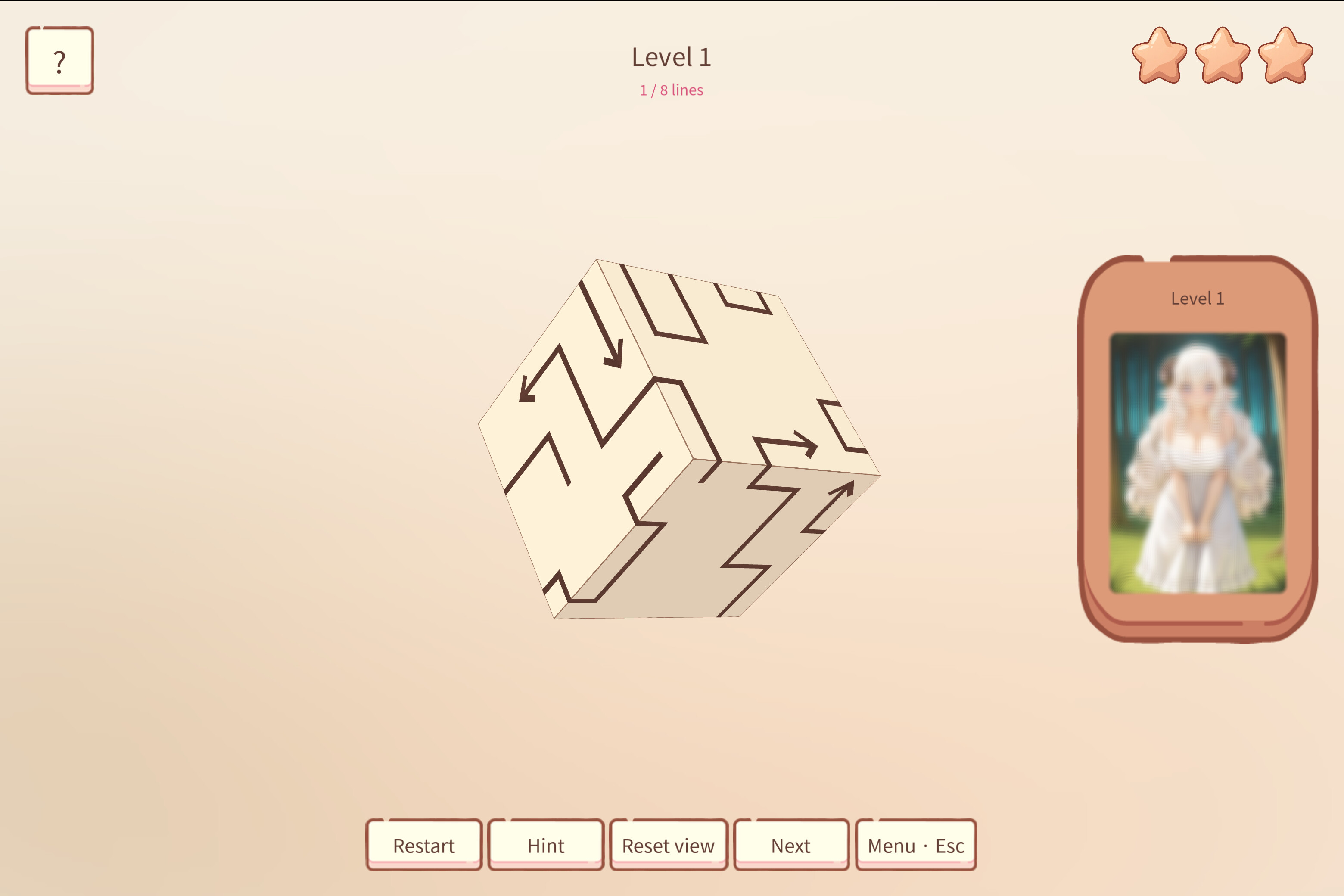 Hentai Cube Puzzle: Fluffy Sheep screenshot 3