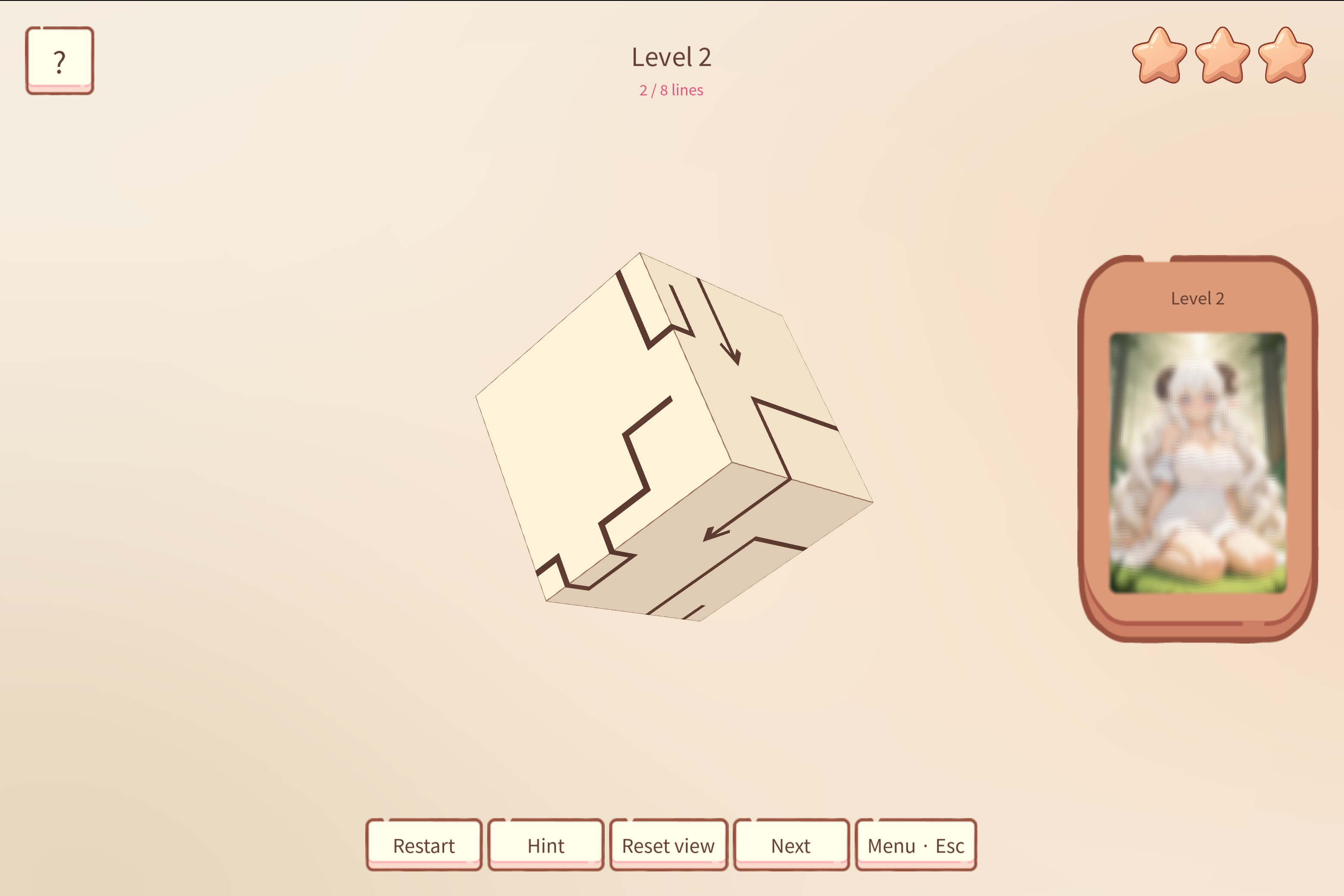 Hentai Cube Puzzle: Fluffy Sheep screenshot 4