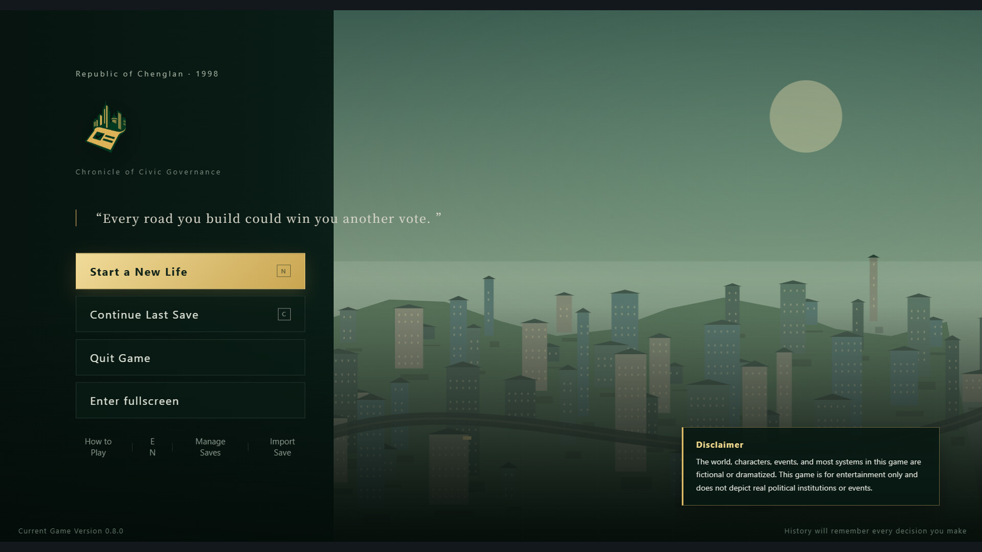 Chronicle of Civic Governance trailer
