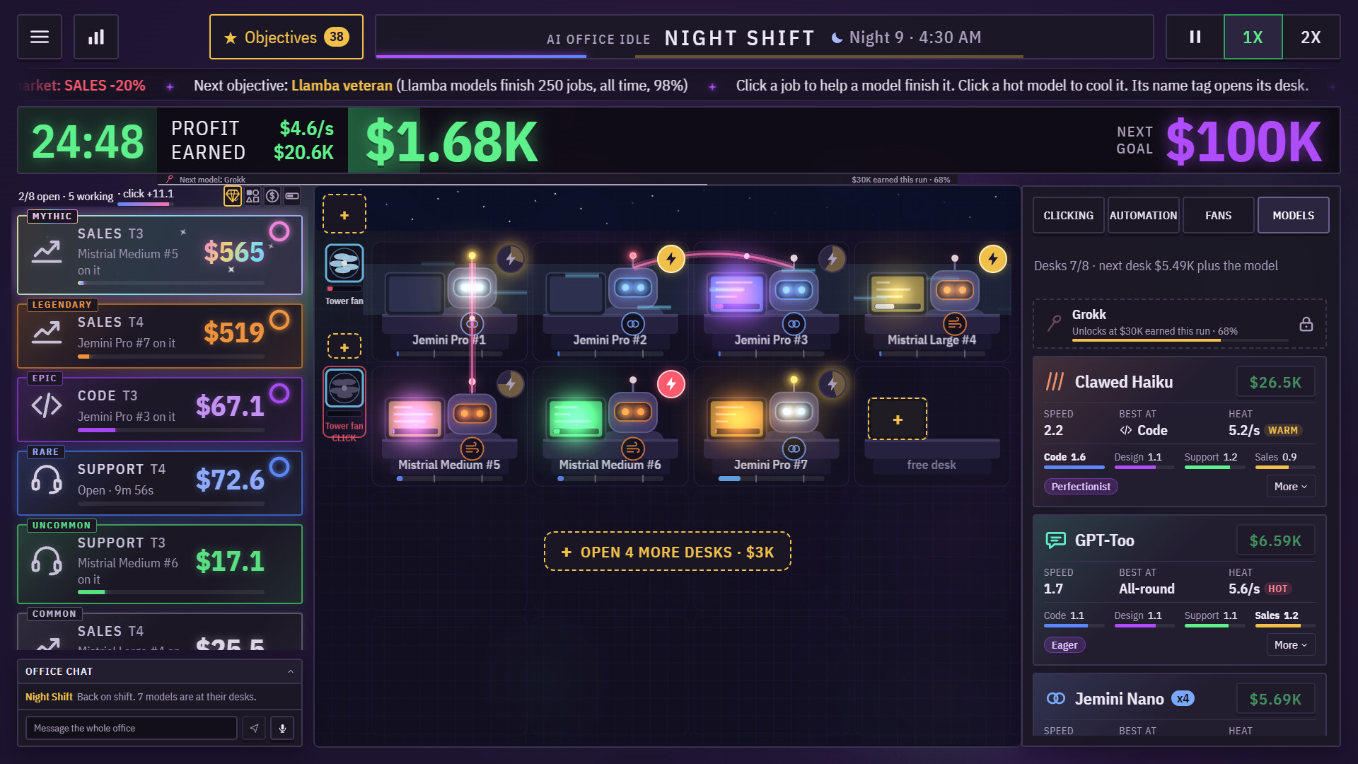 AI Office Idle: Night Shift screenshot 2