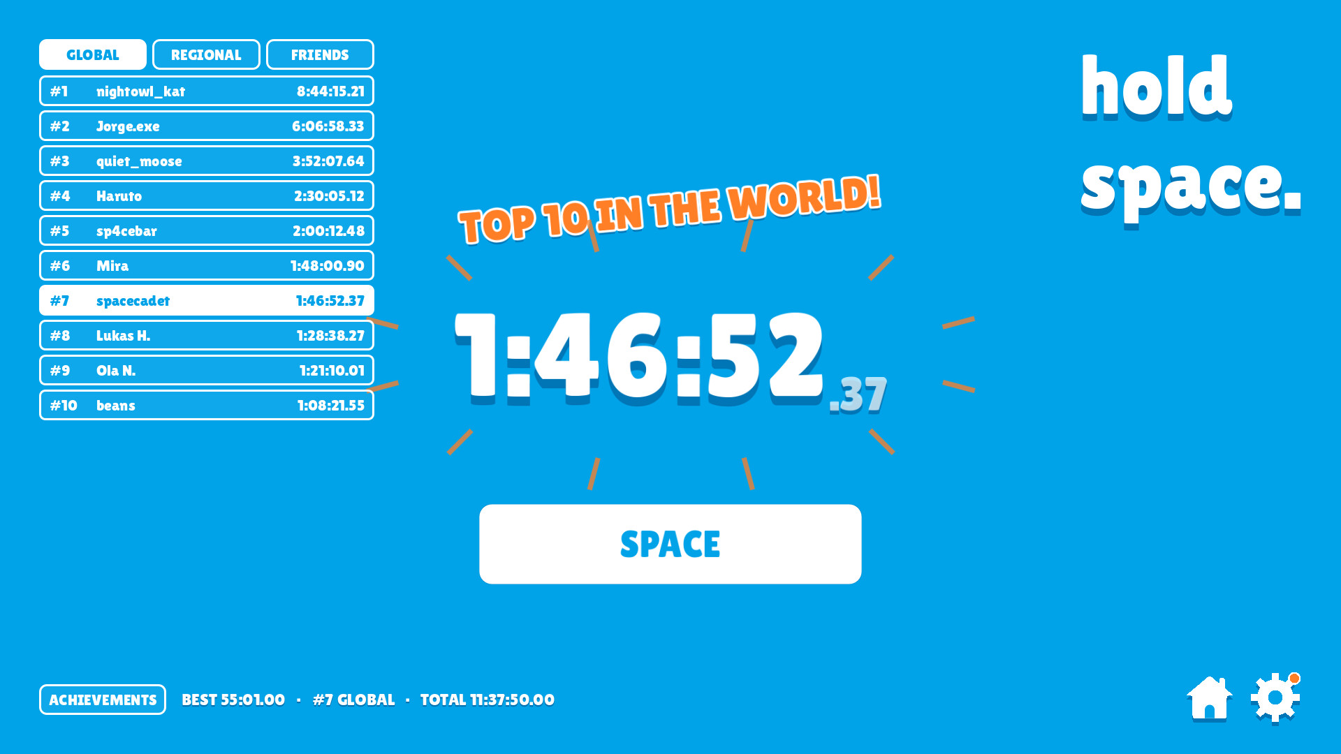 hold space. screenshot 5