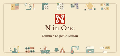 Cover art from N in One Logic Puzzle Collection — Sudoku, Nonograms, Hashi & Slitherlink