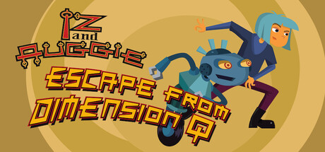Cover art from Iz and Auggie: Escape from Dimension Q