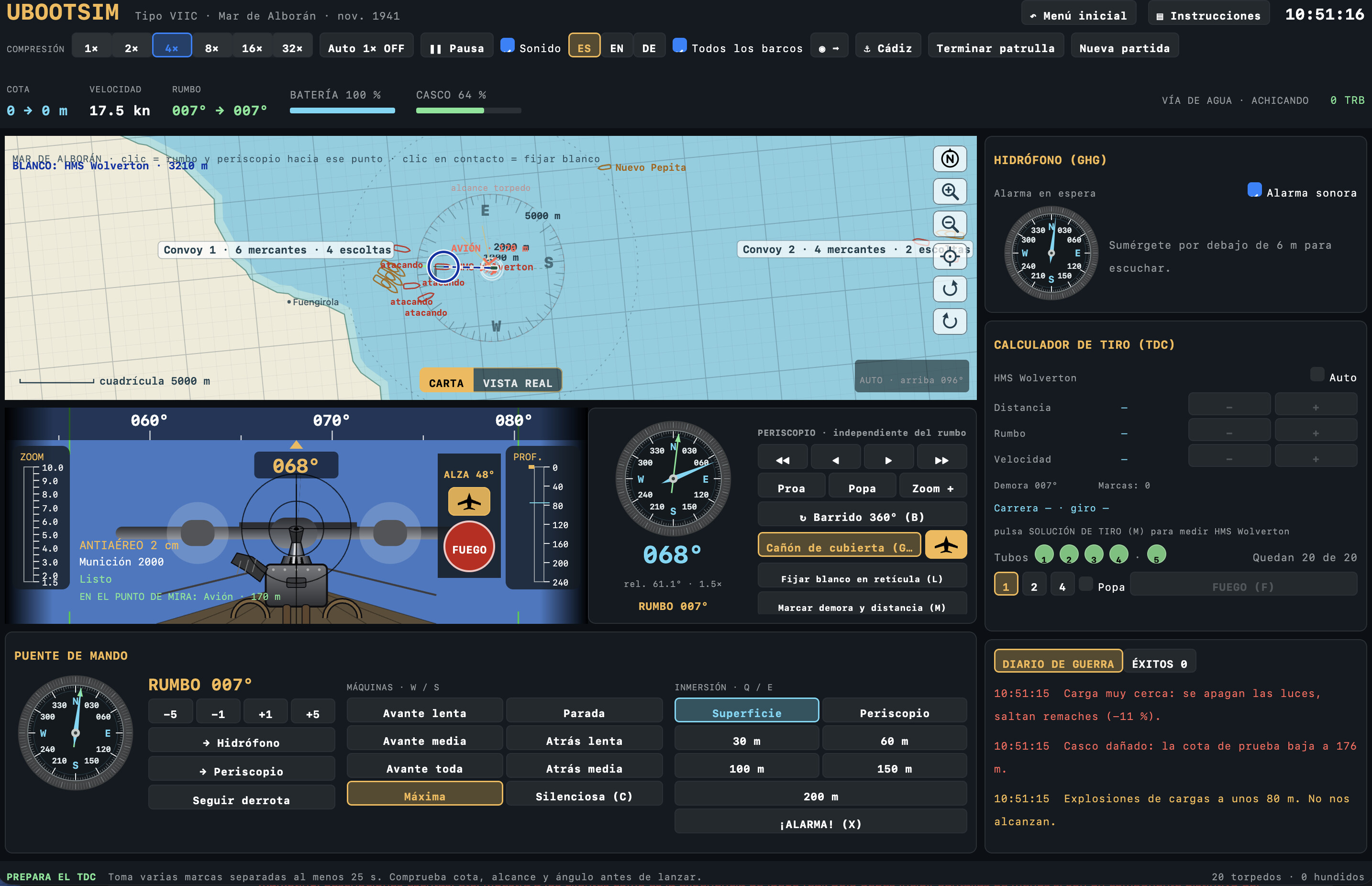 UBOOTSIM screenshot 3