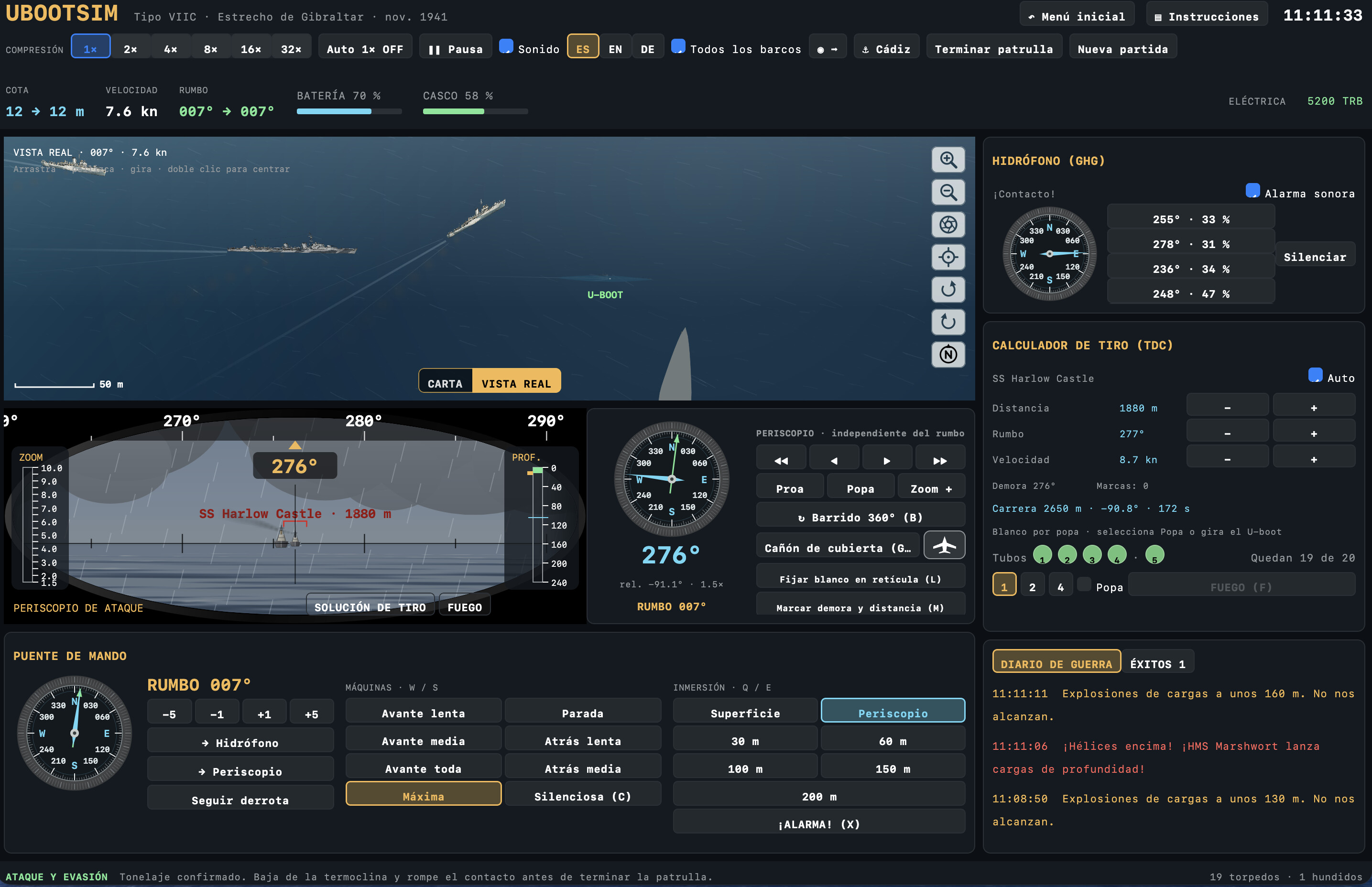 UBOOTSIM screenshot 5