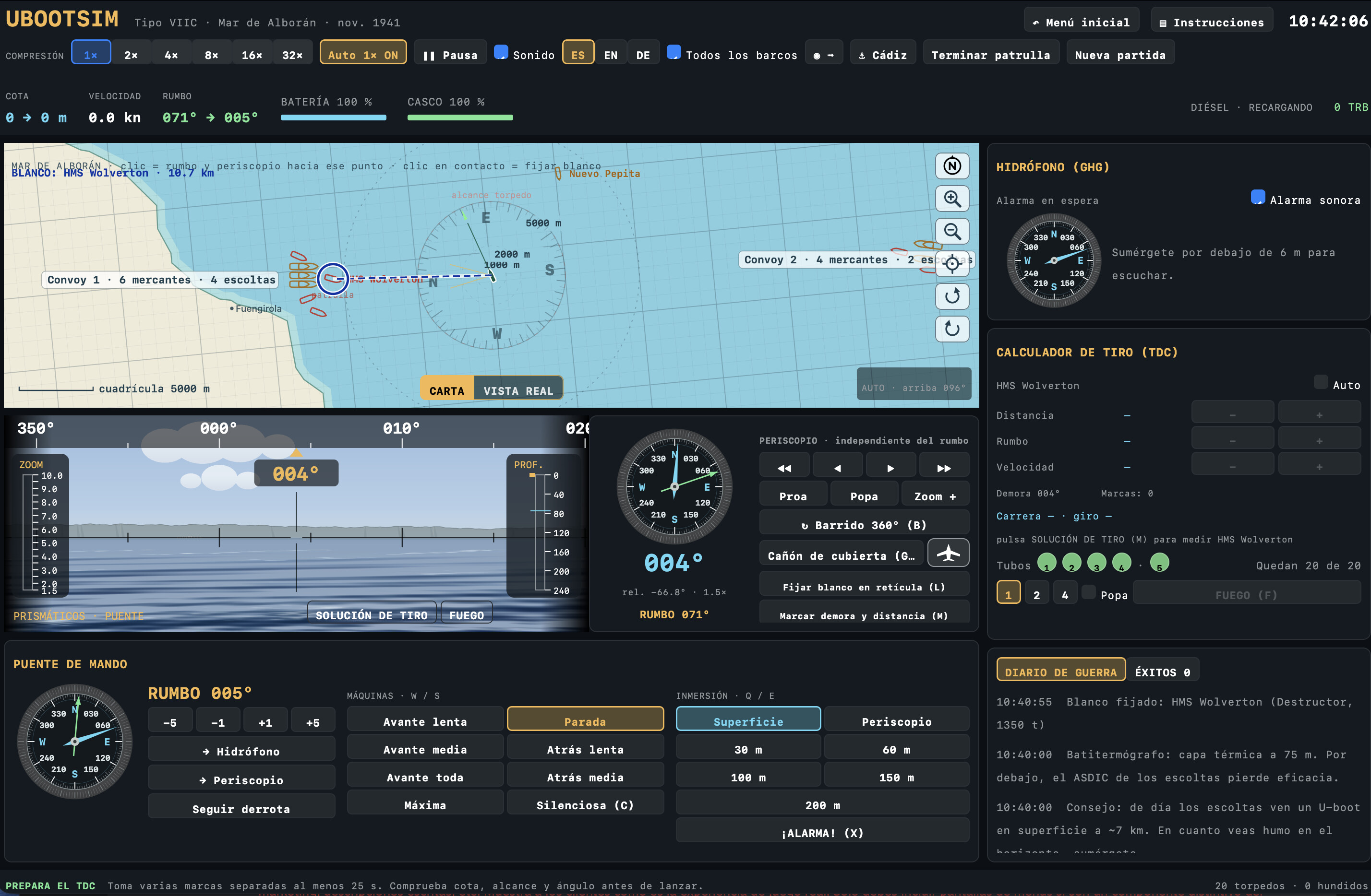 UBOOTSIM screenshot 2
