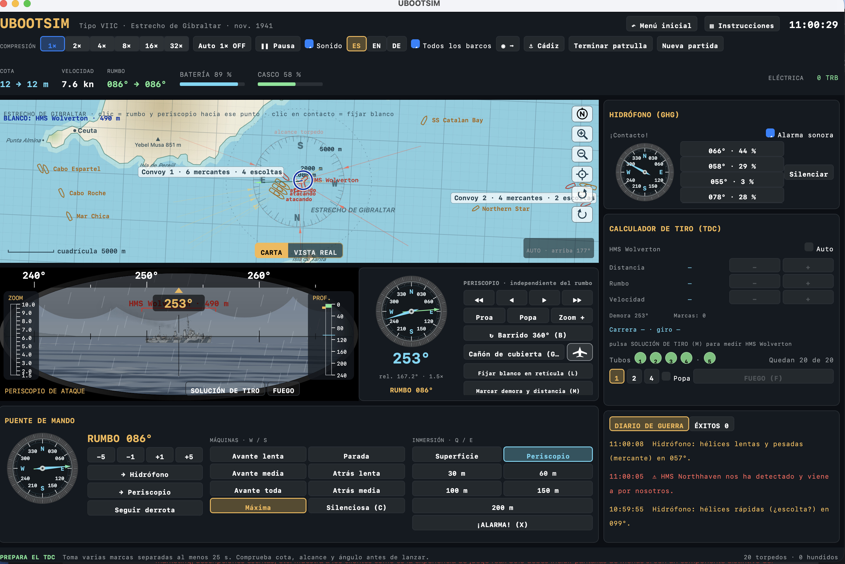 UBOOTSIM screenshot 4