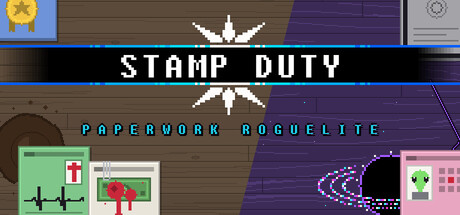 Cover art from STAMP DUTY: PAPERWORK ROGUELITE
