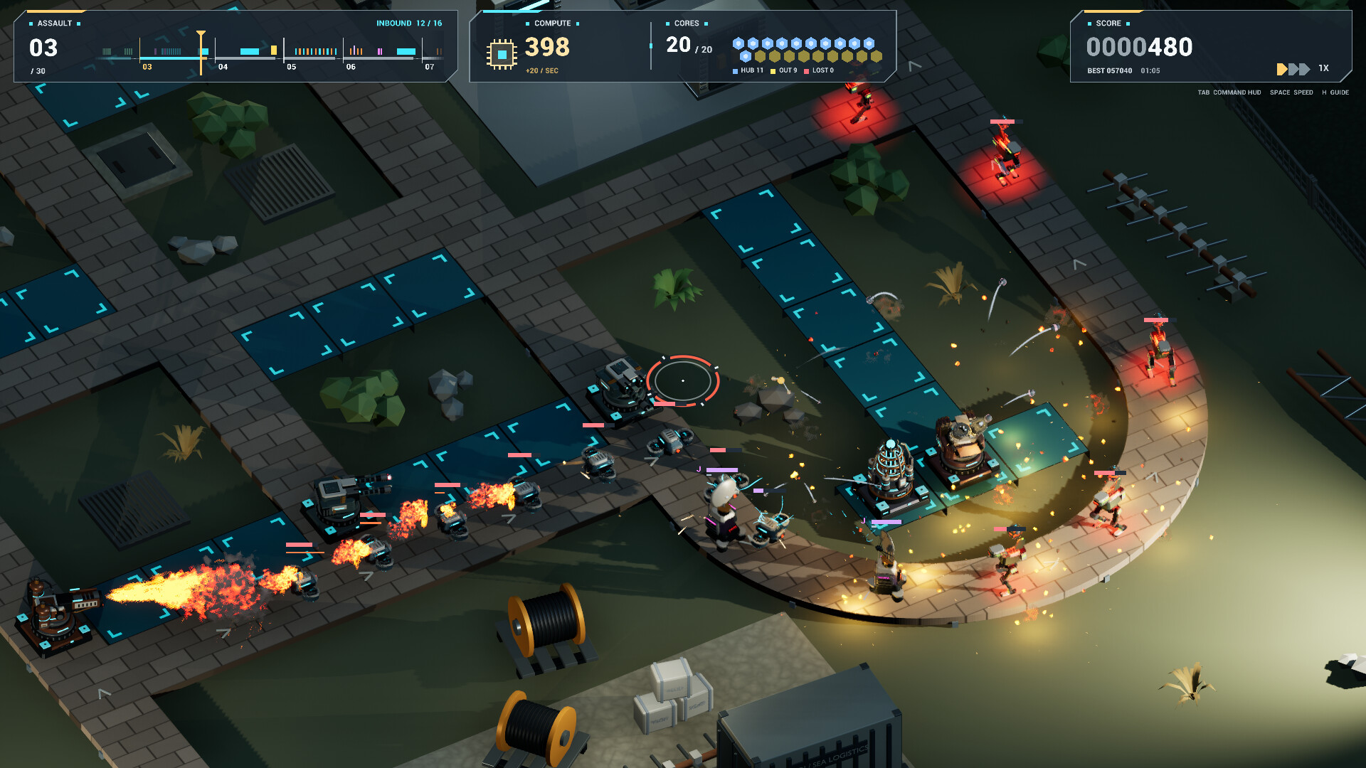Gunmetal Switchyard – Tower Defense trailer