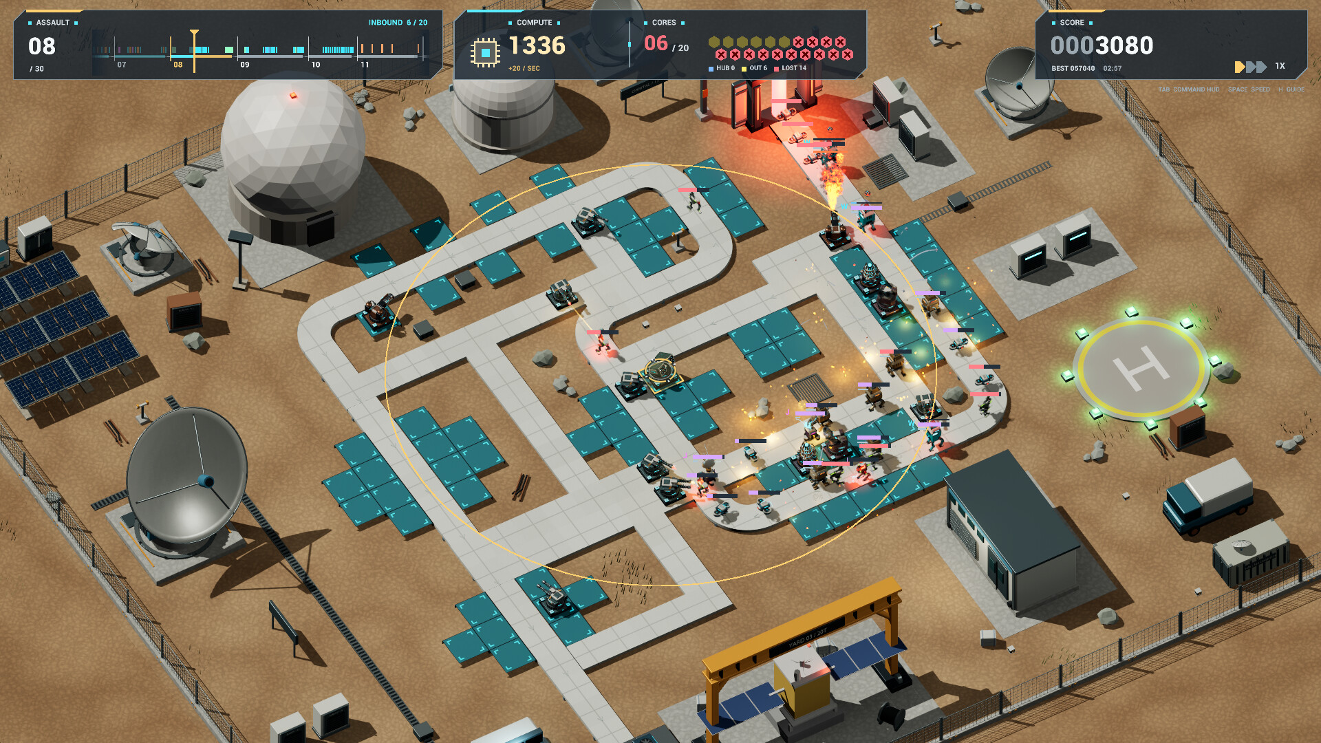Gunmetal Switchyard – Tower Defense screenshot 3