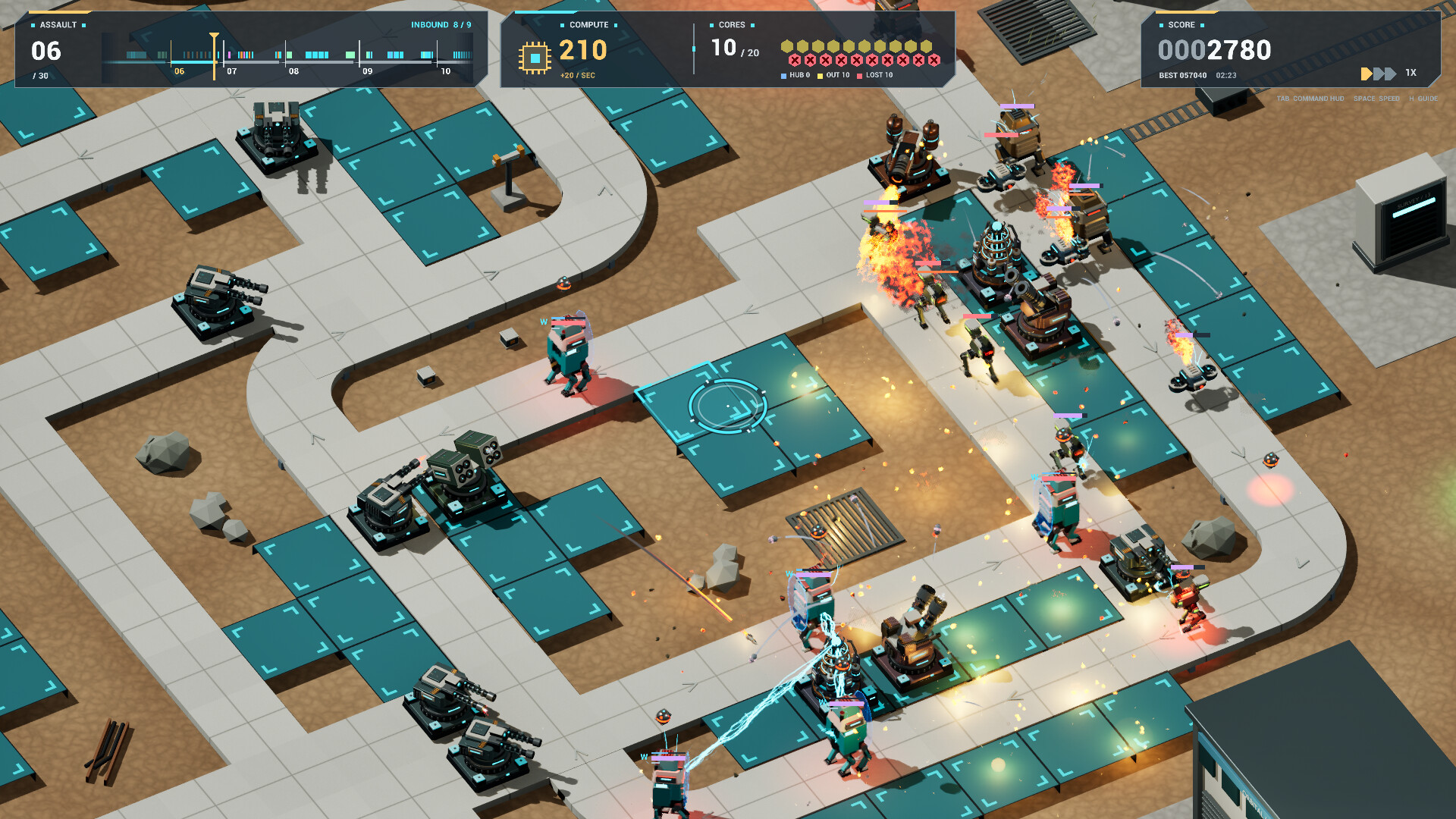 Gunmetal Switchyard – Tower Defense screenshot 2