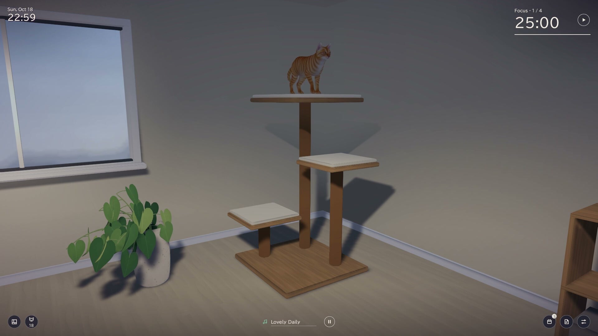 Cozy Cat Room: Focus Time with Your Cat screenshot 3