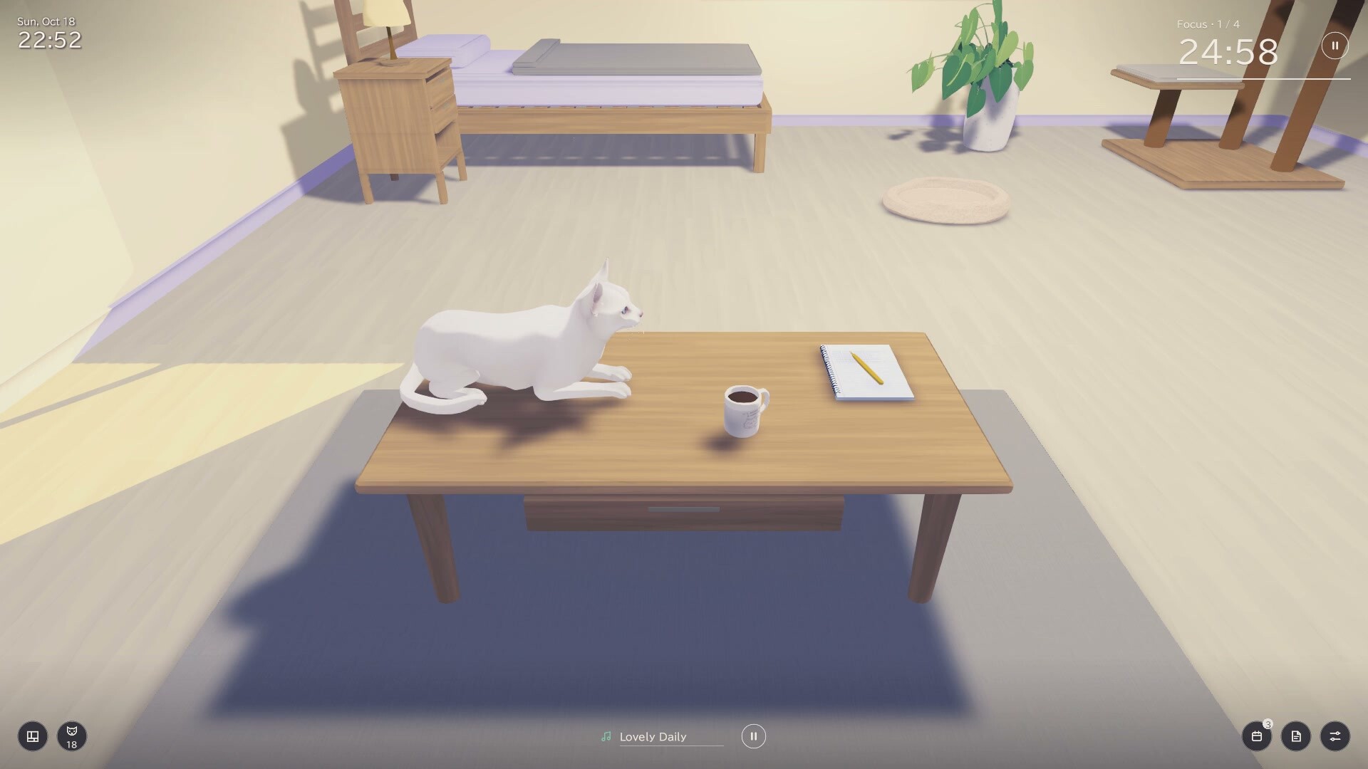 Cozy Cat Room: Focus Time with Your Cat screenshot 4