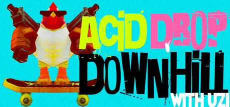 Cover art from ACID DROP DOWNHILL: WITH UZI