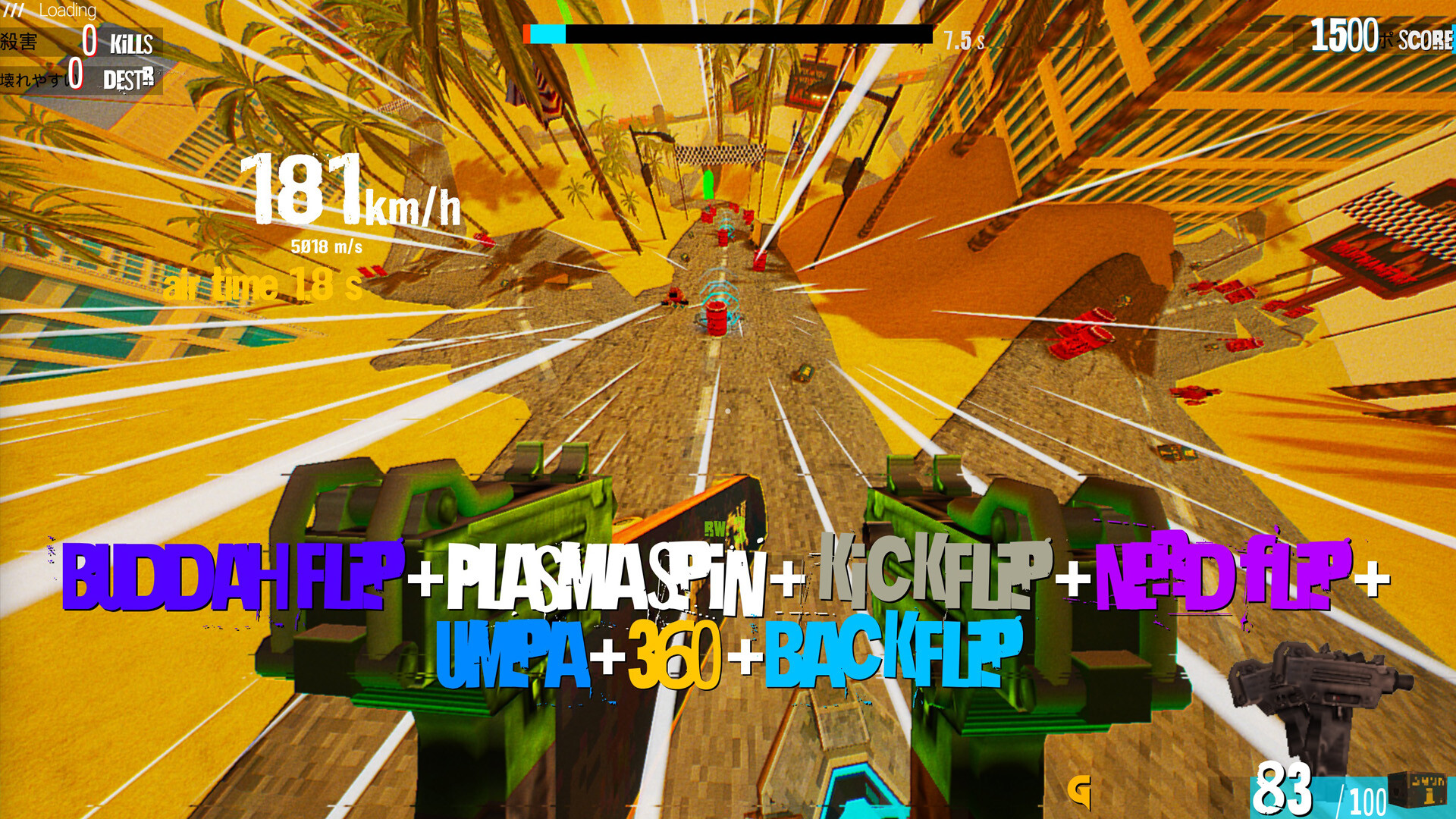 ACID DROP DOWNHILL: WITH UZI screenshot 4